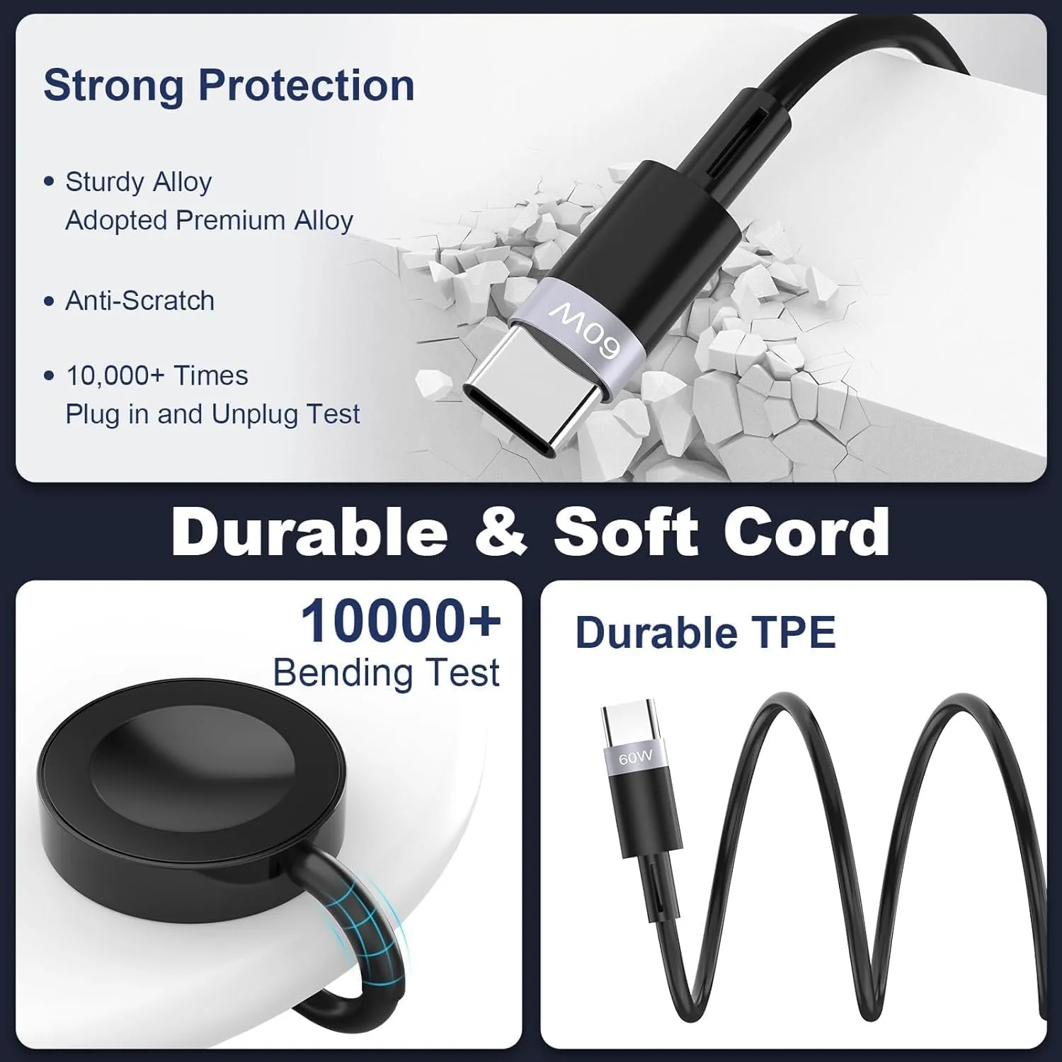 5 in 1 100W Multi Retractable Charging Cable 4