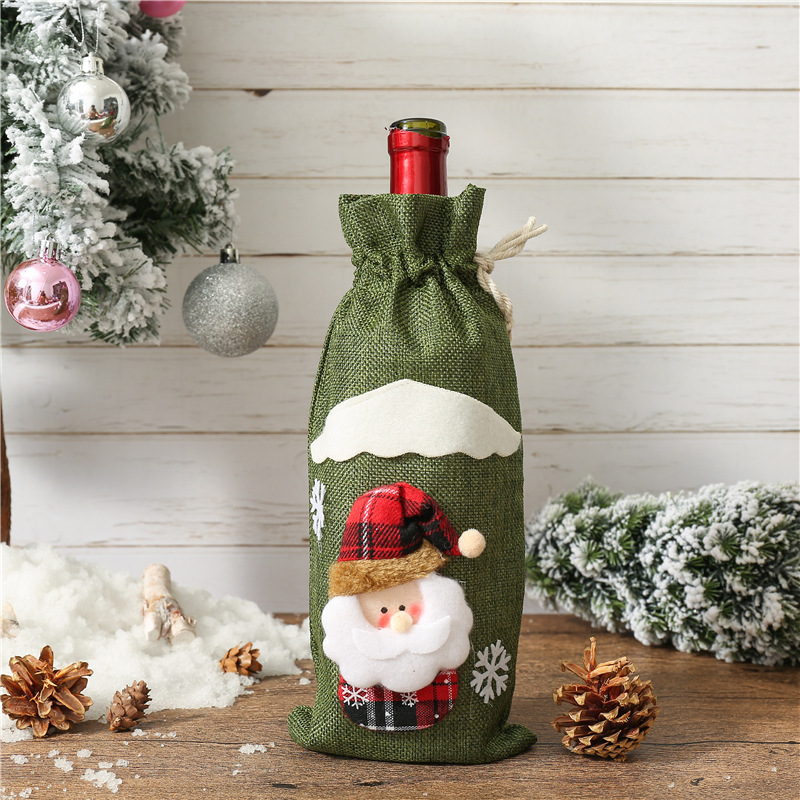 Christmas Wine Bottle bag 5
