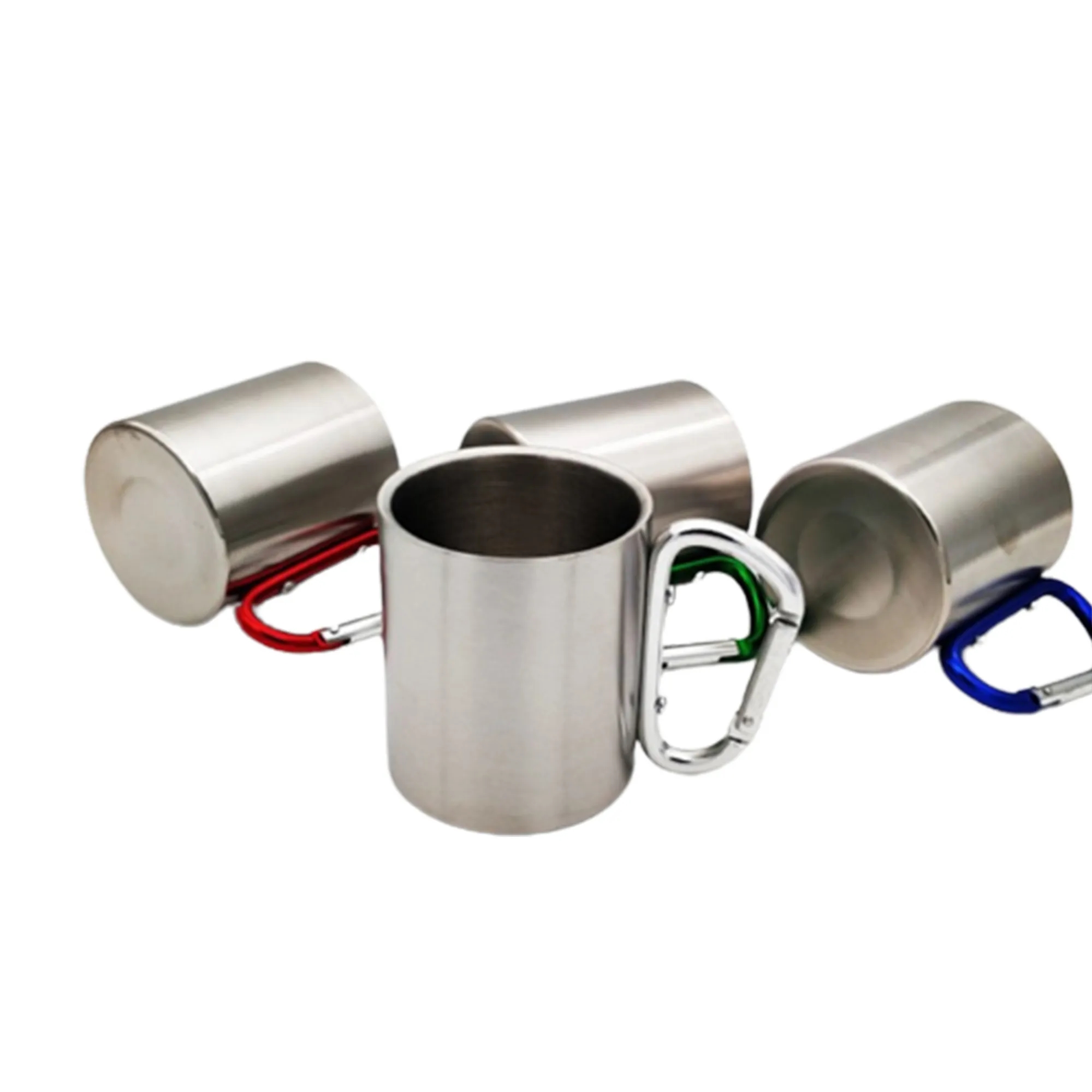 10 oz Carabiner Camping Stainless Steel Mug 3