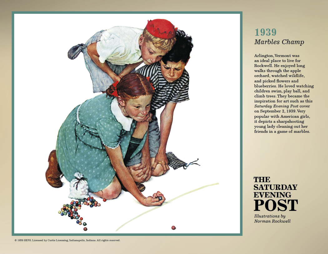 Triumph® Calendars The Saturday Evening Post Illustrations by Norman Rockwell Calendar 45