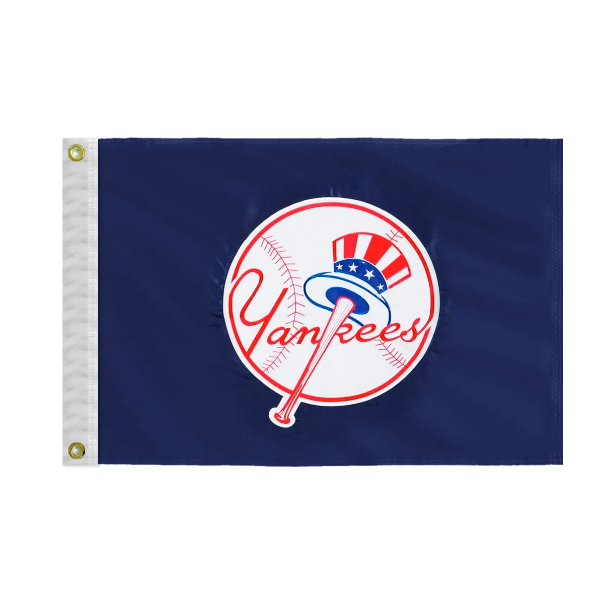 Applique & Embroidered Flag 14" x 20" Nylon 5