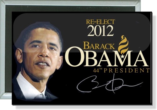 Re-Elect Barack Obama, 44th President 2012, Political Button