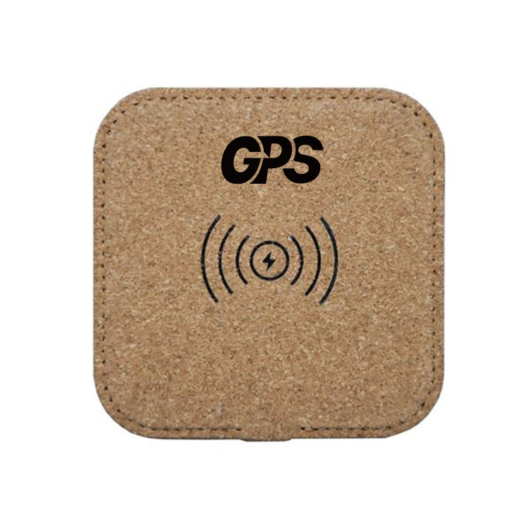Eco-Friendly Square Cork Wireless Charger Pad 2