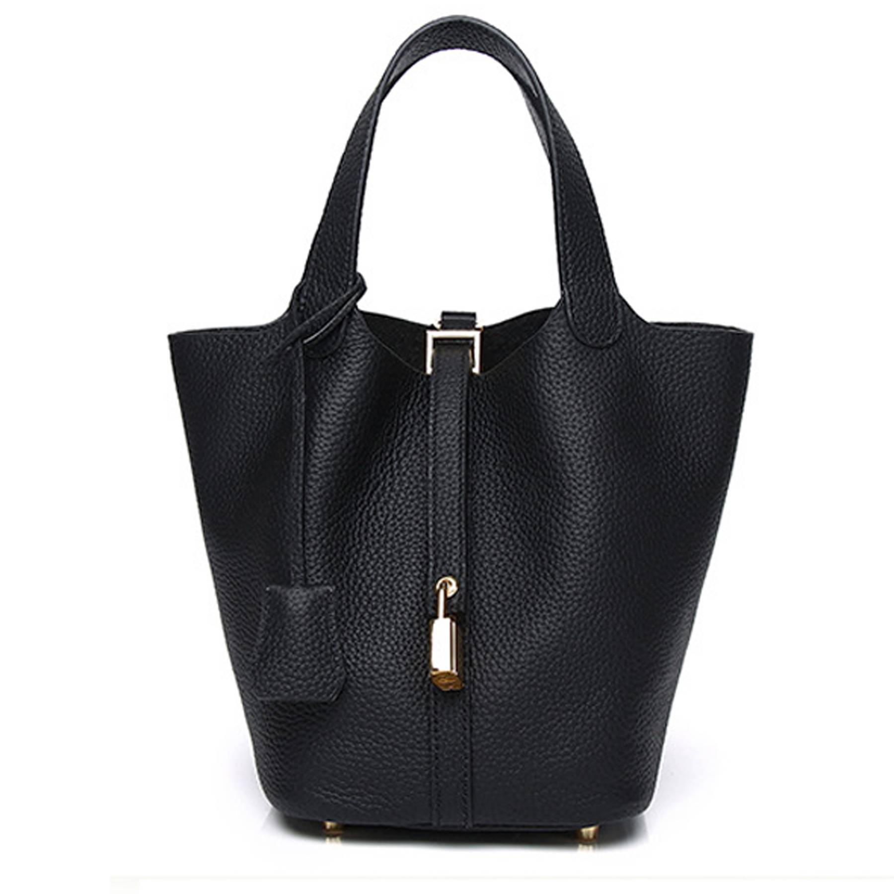 Ladies Genuine Leather Tote Bag, custom tote bag with logo imprint 2