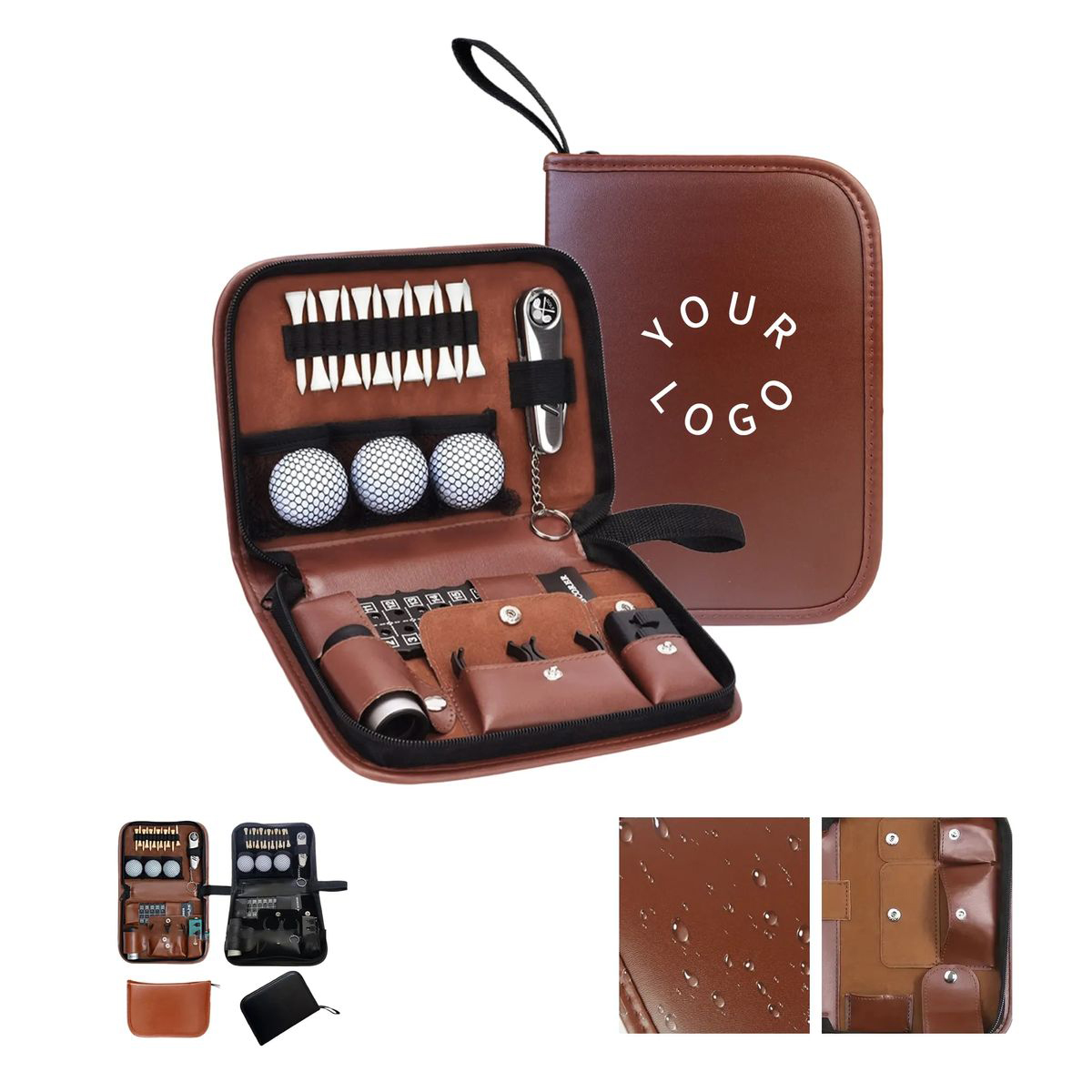 PU Golf Bag for Accessories and Essentials 4
