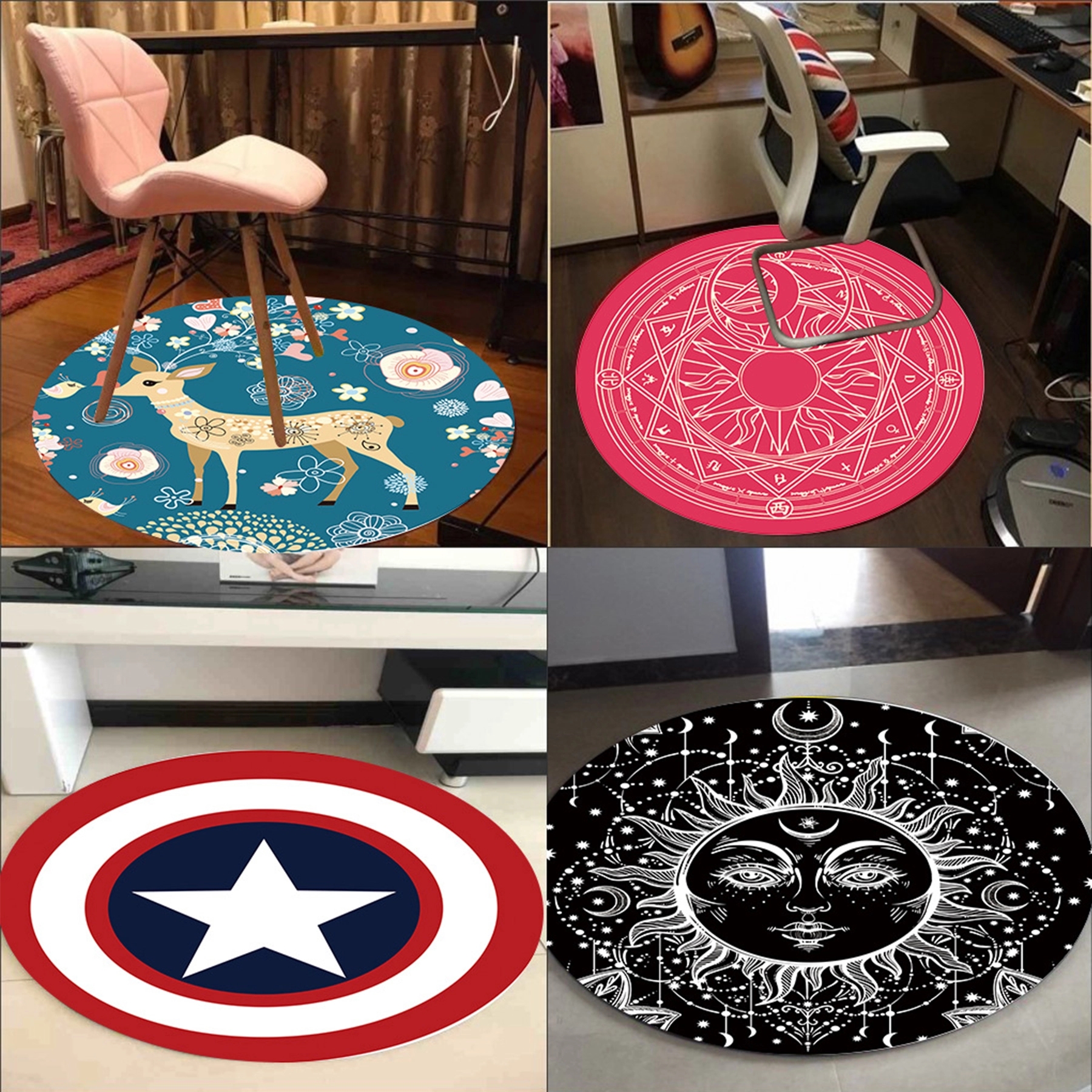 Round Rubber Floor Mat 4