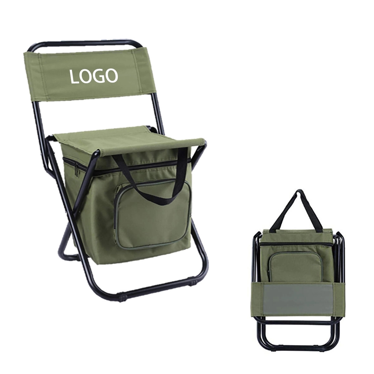 Folding Camping Chair With Cooler Bag 3