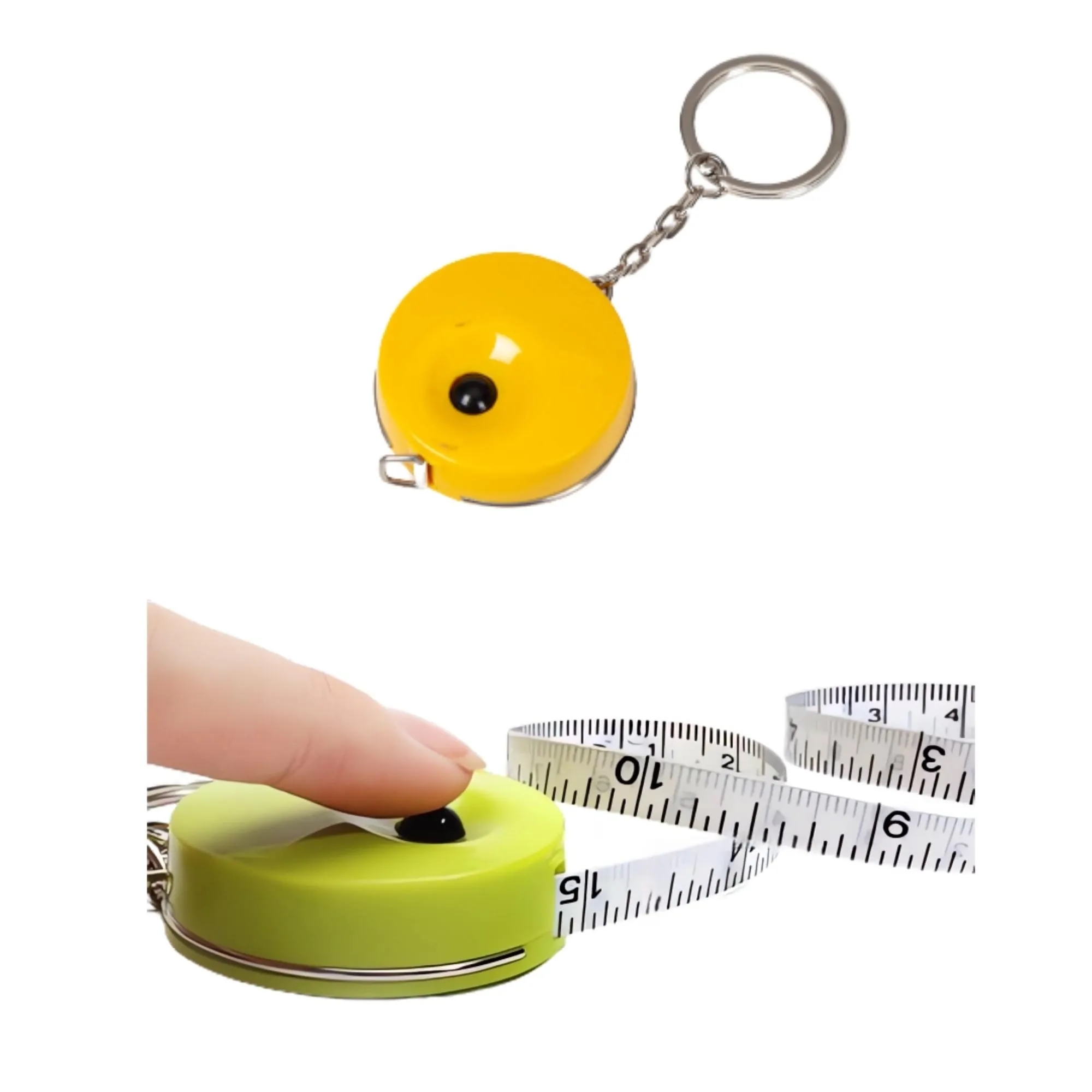 Mini Round Tape Measure Keychain MOQ50 2