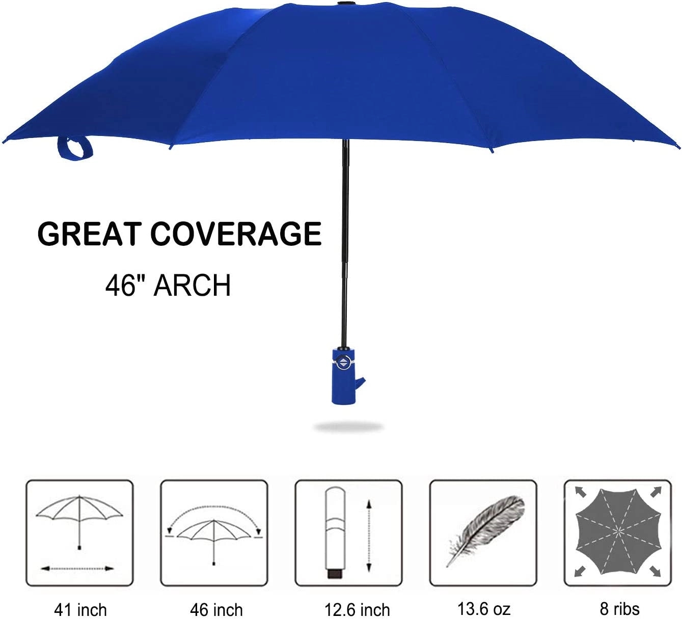 Automatic Compact Folding Reverse Umbrella 5
