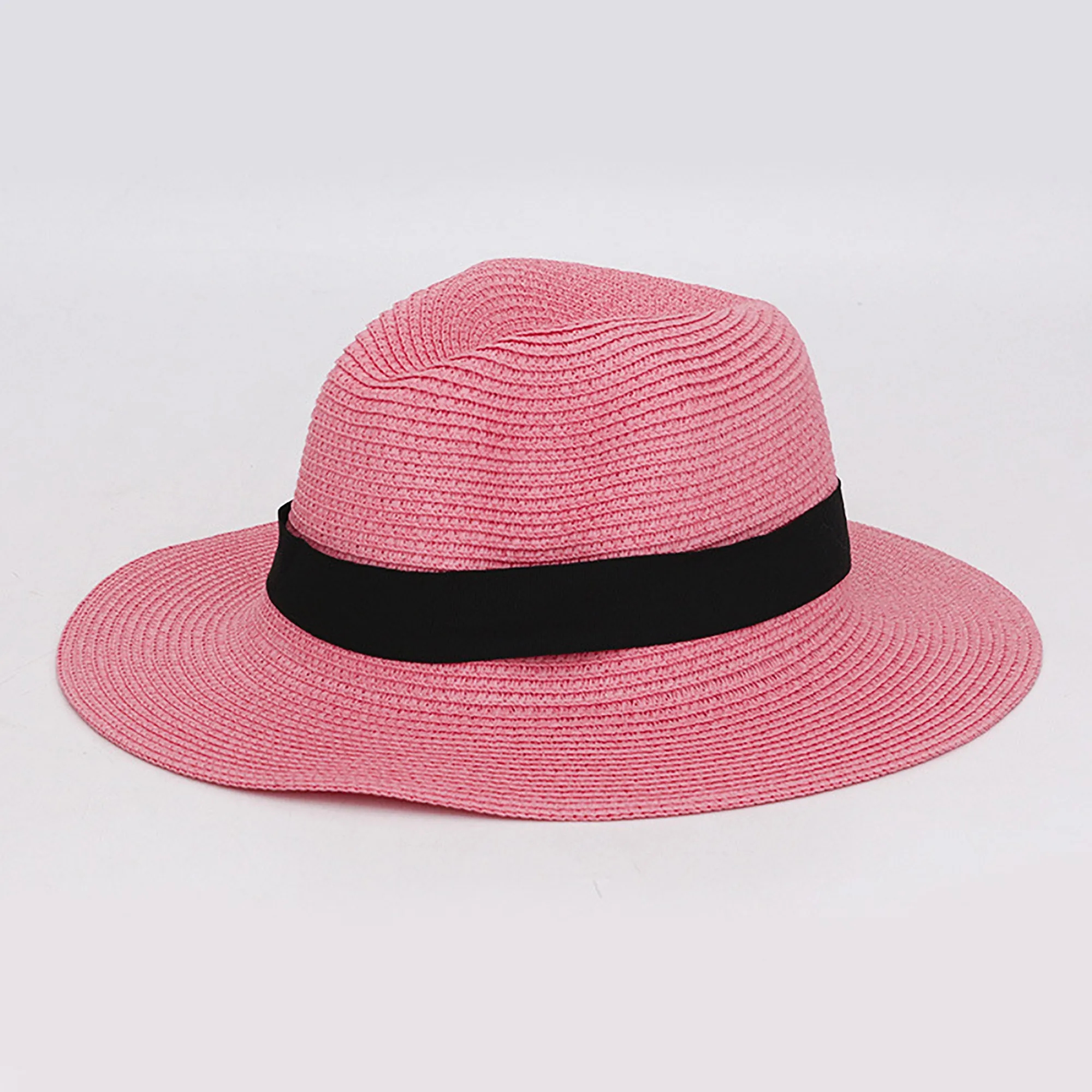 Handwoven Panama Straw Hat with Wide Brim Foldable 13