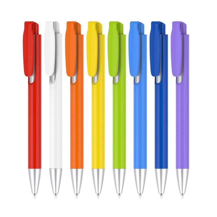 Ballpoint Pens Black&Blue Retractable Ink Writing Pen Office 0.7mm