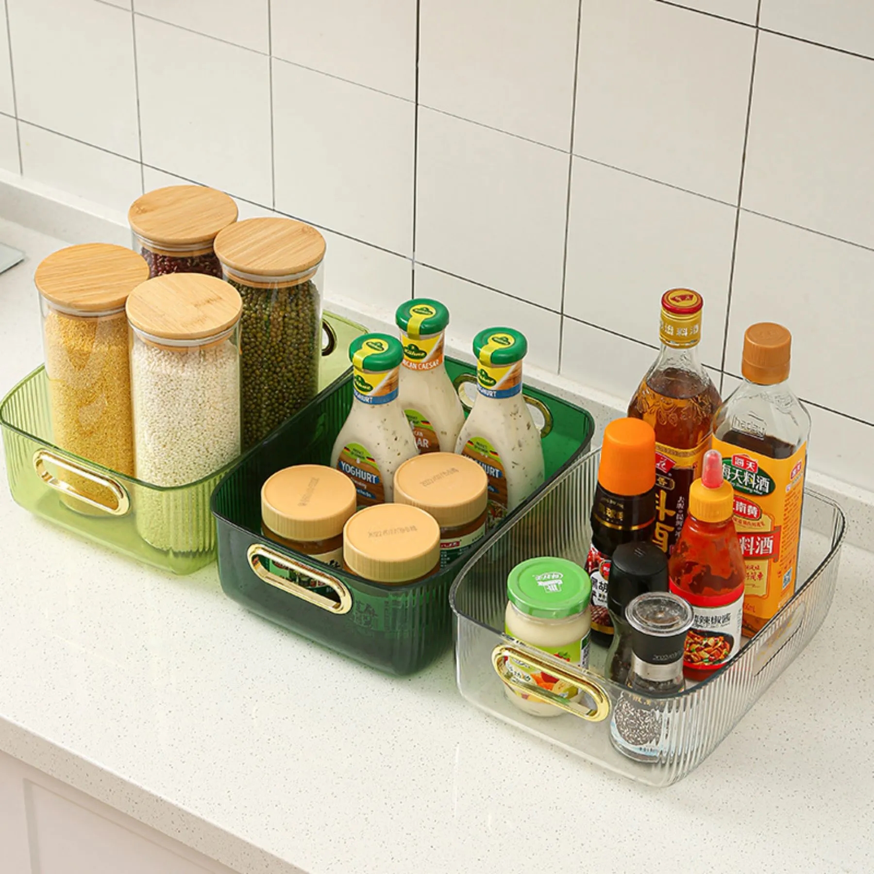 Portable Transparent Storage Bins 9