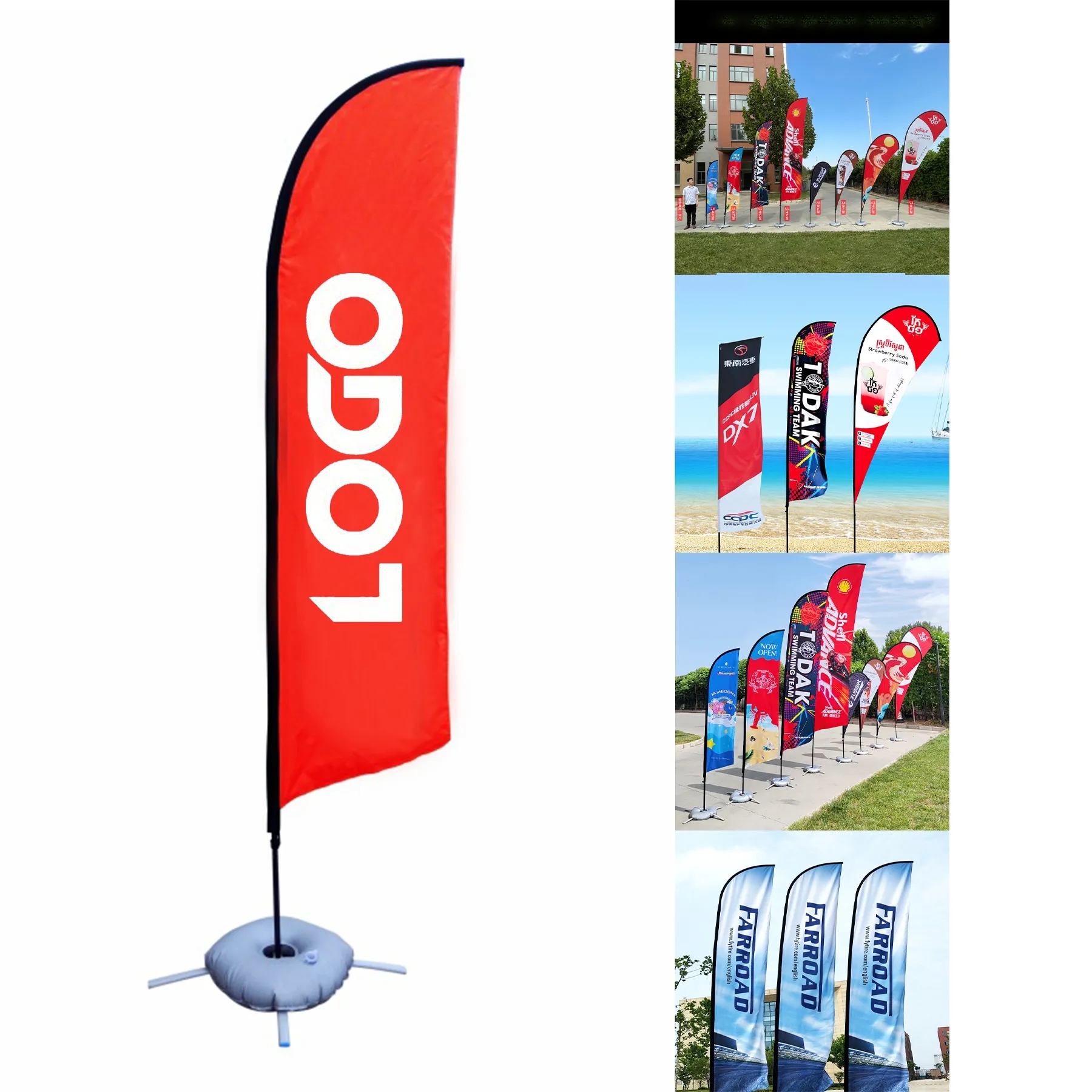 Outdoor Advertising Banner Swooper Flag 2