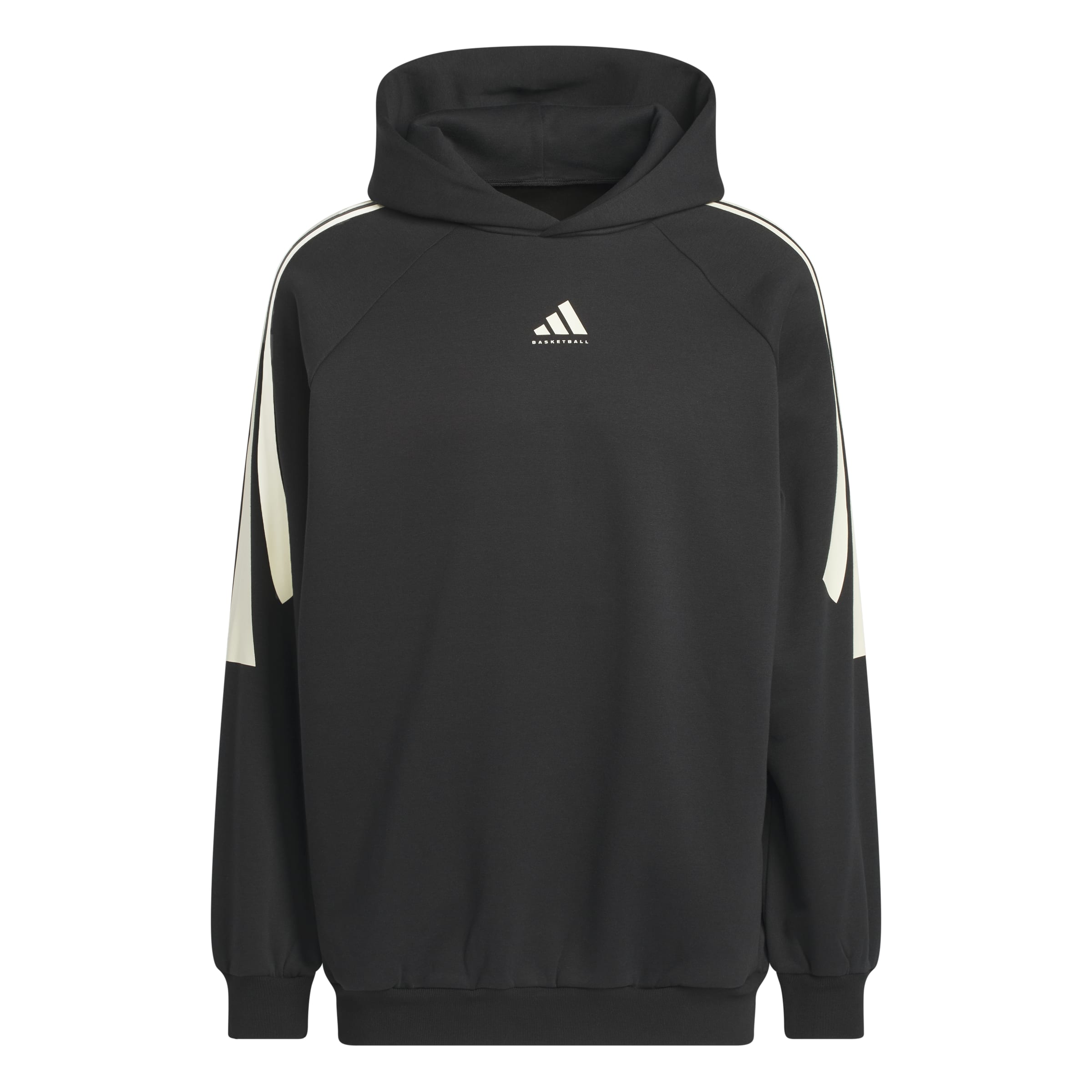 ADIDAS BASKETBALL 3 STRIPE FLEECE HOODIE 3