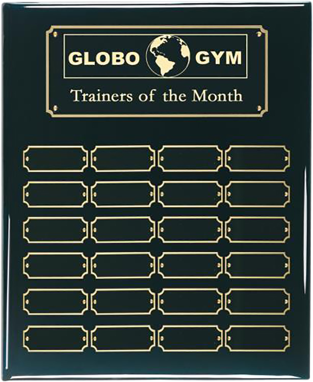 Prestige Black Perpetual Plaque 24 Plates 2