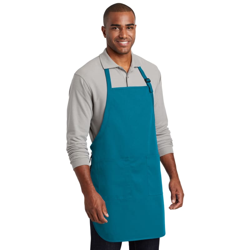 Port Authority Full-Length Two-Pocket Bib Apron. 26