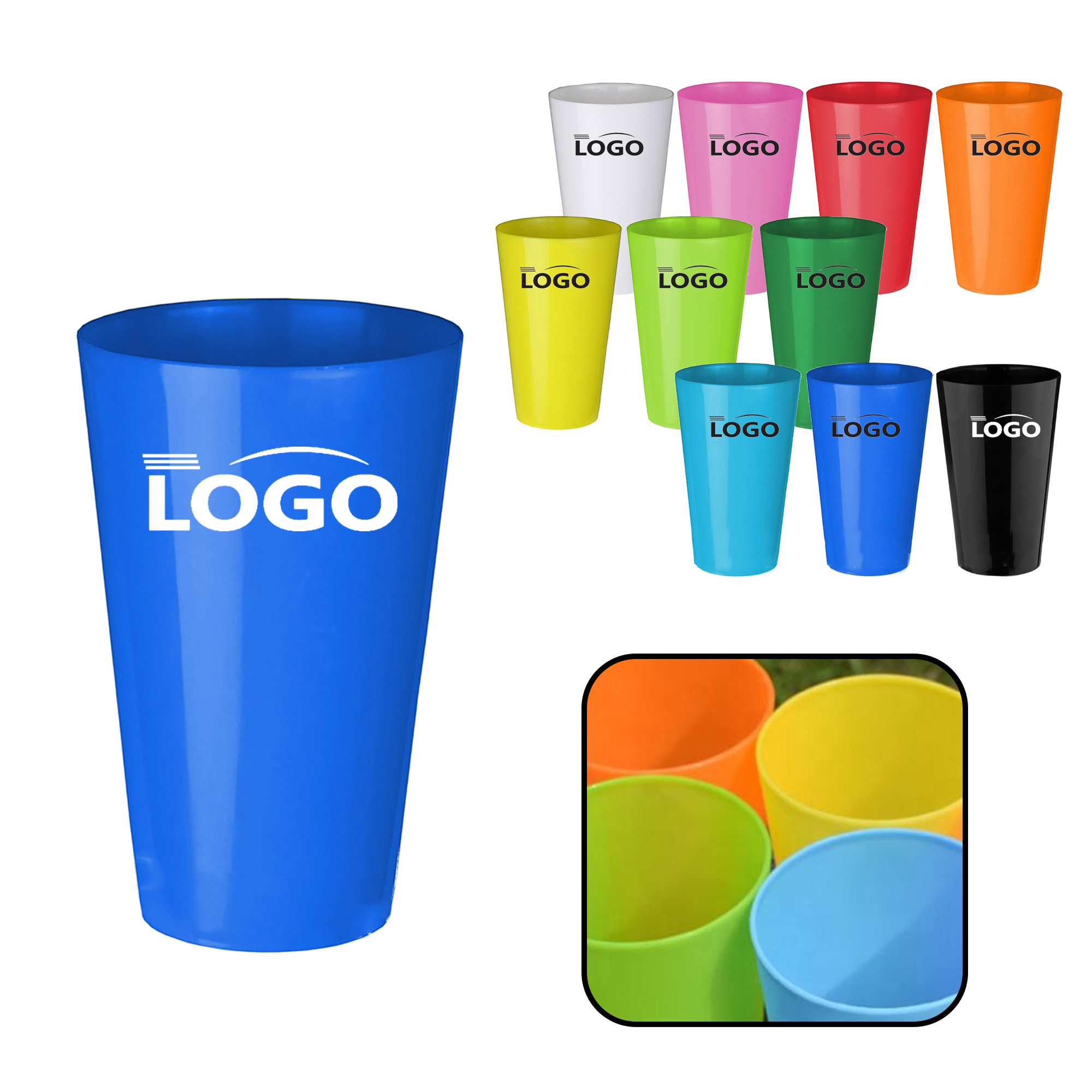 MOQ 10 PCS Custom Logo Water Cup 2