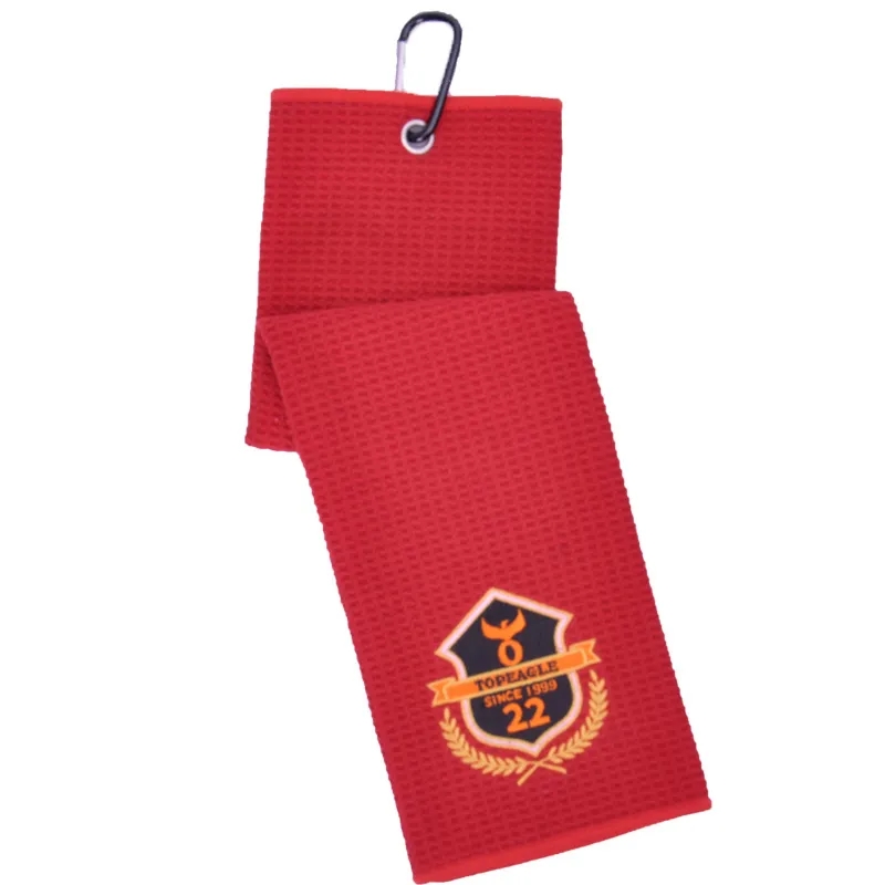 Custom Tri-fold Golf Towel With Carabiner 7