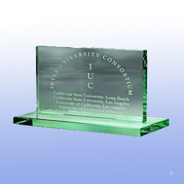 3/4" HORIZONTAL PLAQUE W/ BASE (MEDIUM) 1