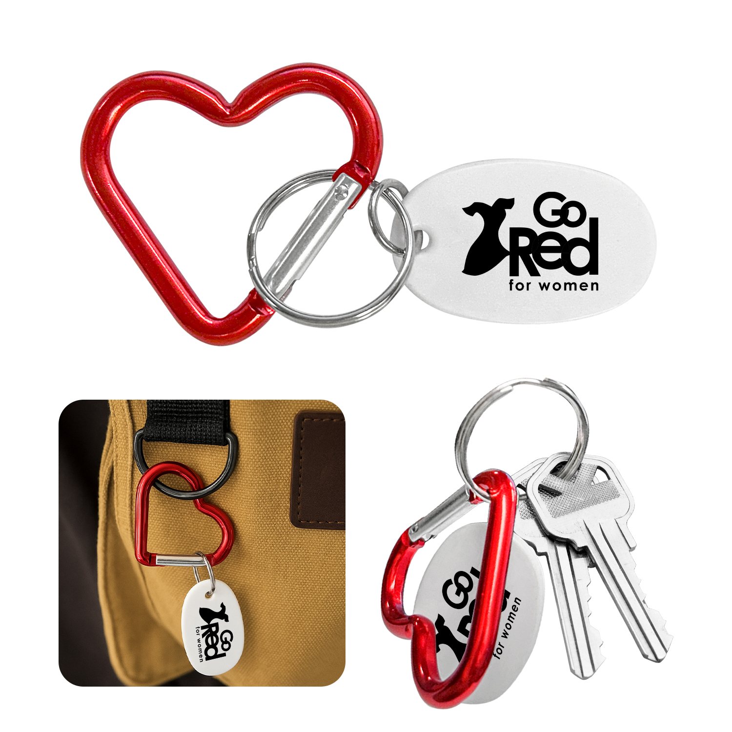Heart Carabiner Keychain 2