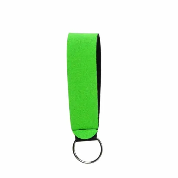 Metal Ring Neoprene Wristlet Keychain Lanyard Strap 8