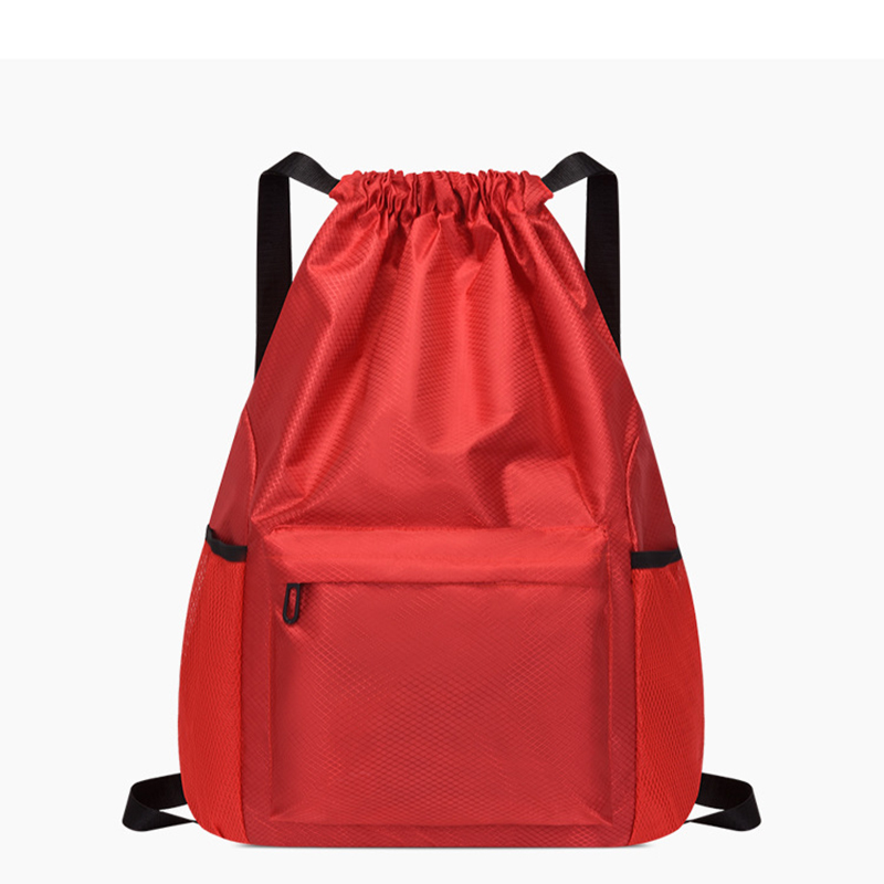Waterproof Large Sports Drawstring Backpack w/Adjustable Shoulder Strap 38