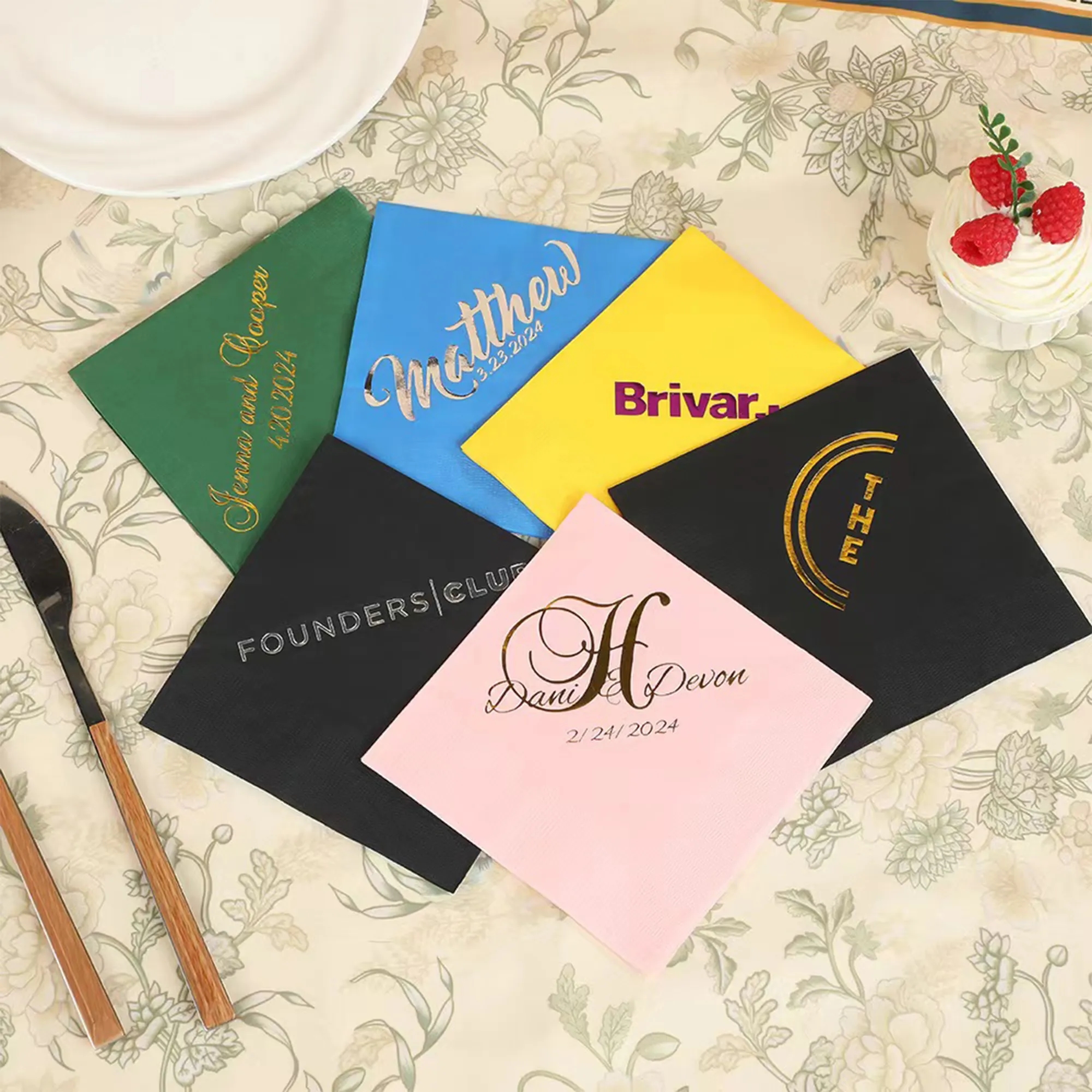 Custom printed napkins 3
