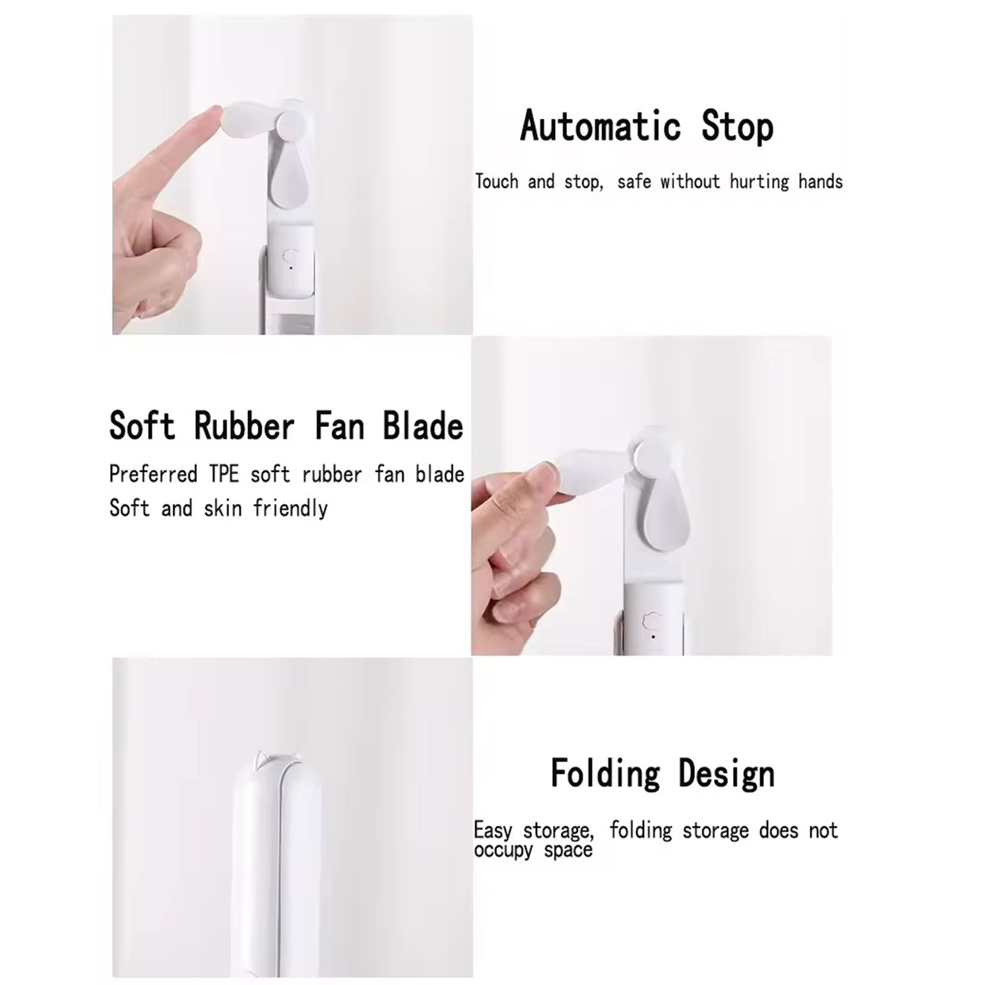 Portable USB Rechargeable Mini Fan 2