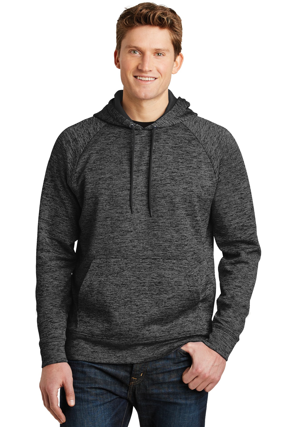 Sport-Tek PosiCharge Electric Heather Fleece Hooded Pullover. ST225, custom hoodie or sweatshirt with logo imprint 25
