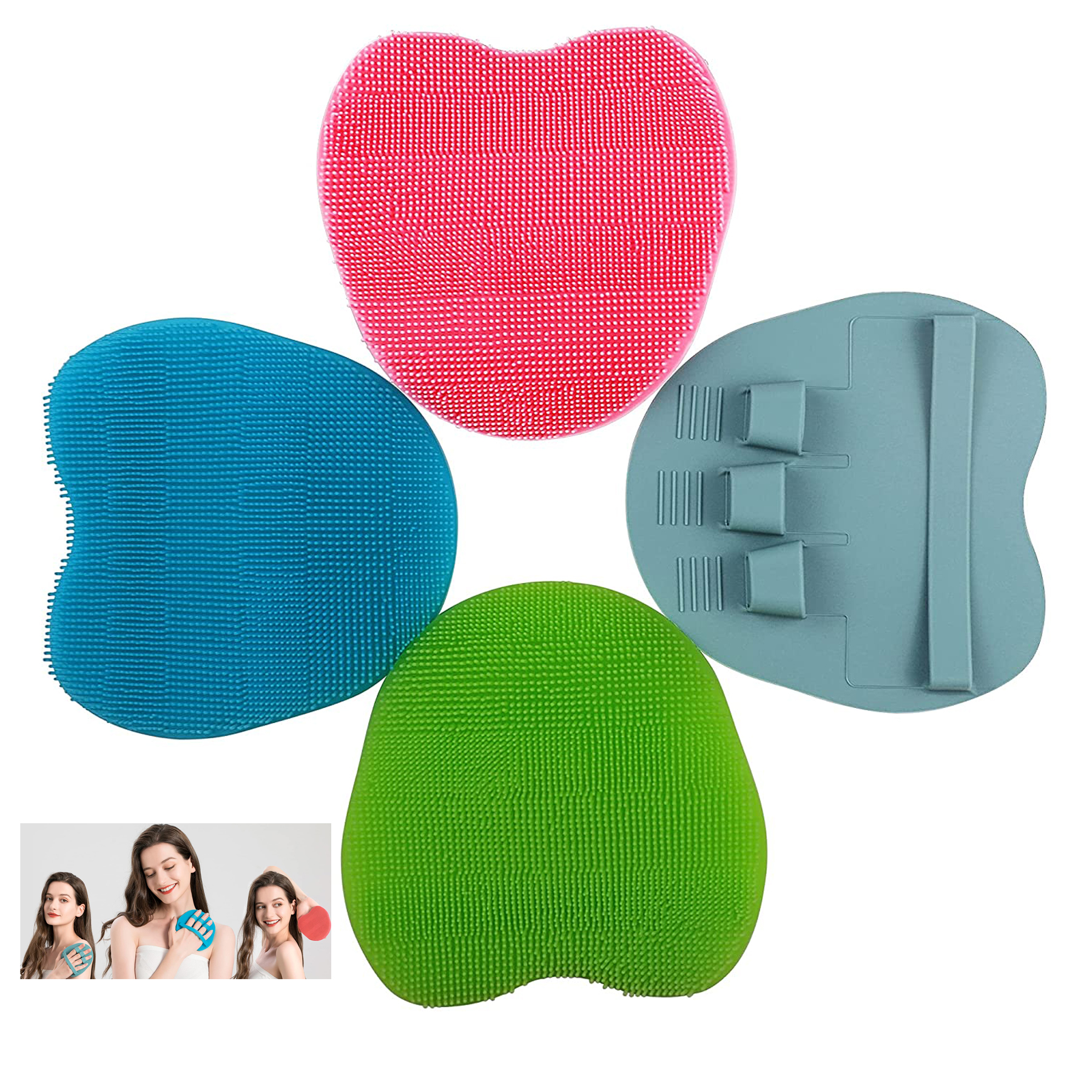 Pure Silicone Body Massage Brush 2