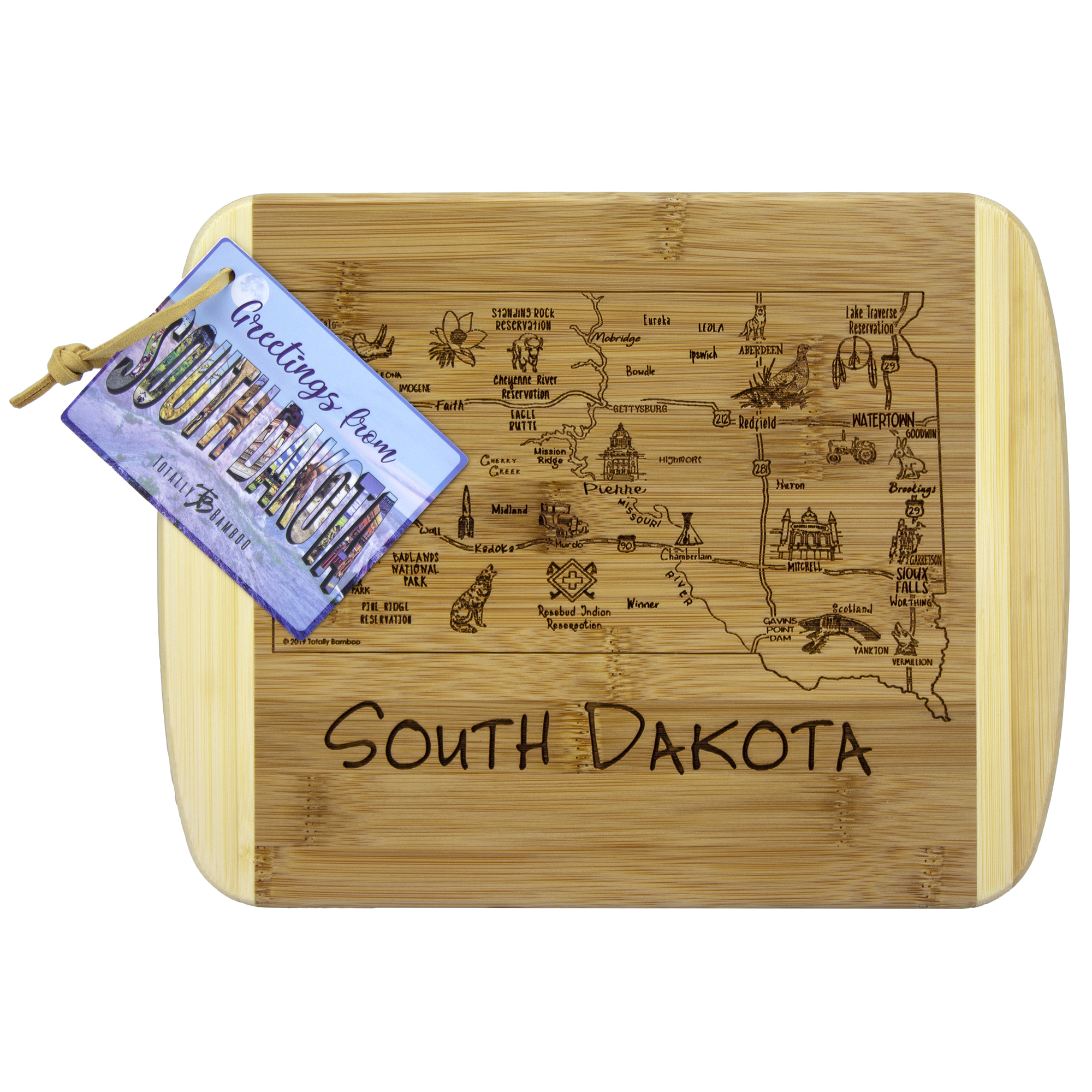 A Slice of Life South Dakota Serving & Cutting Board 2