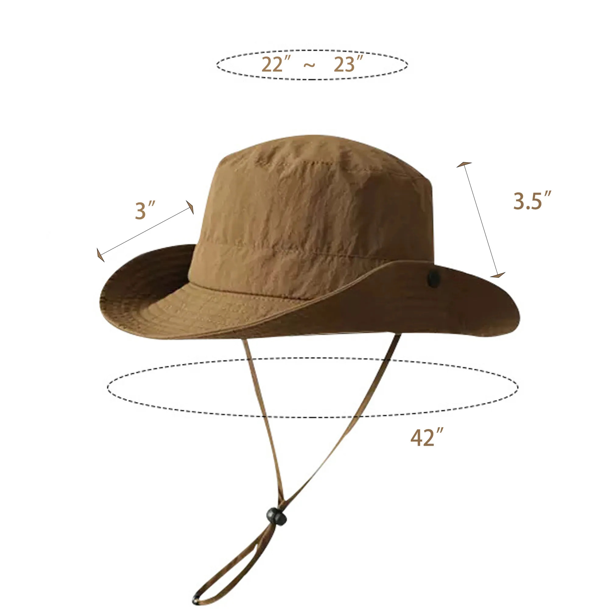 Outdoor Fishing Wide Brim Sun Bucket Hat 3