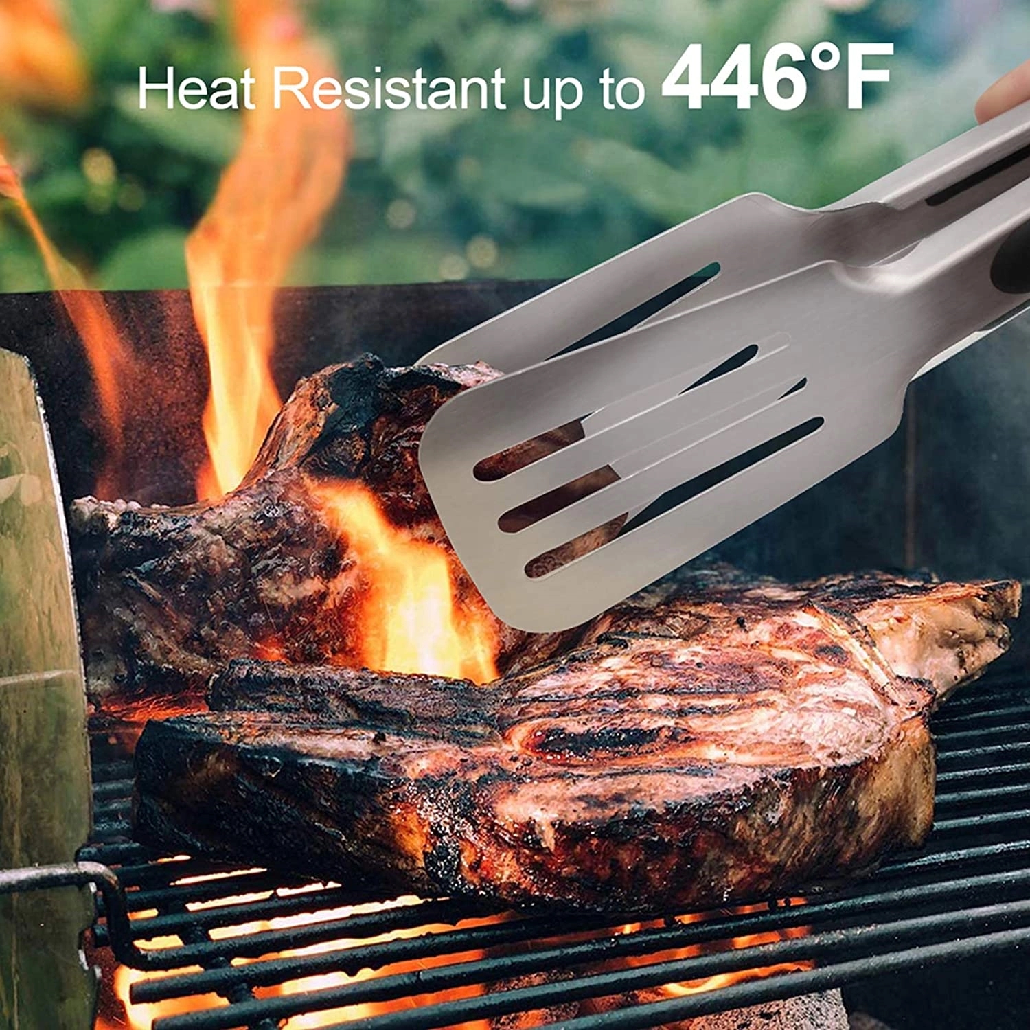 Stainless Steel Barbecue tongs 4