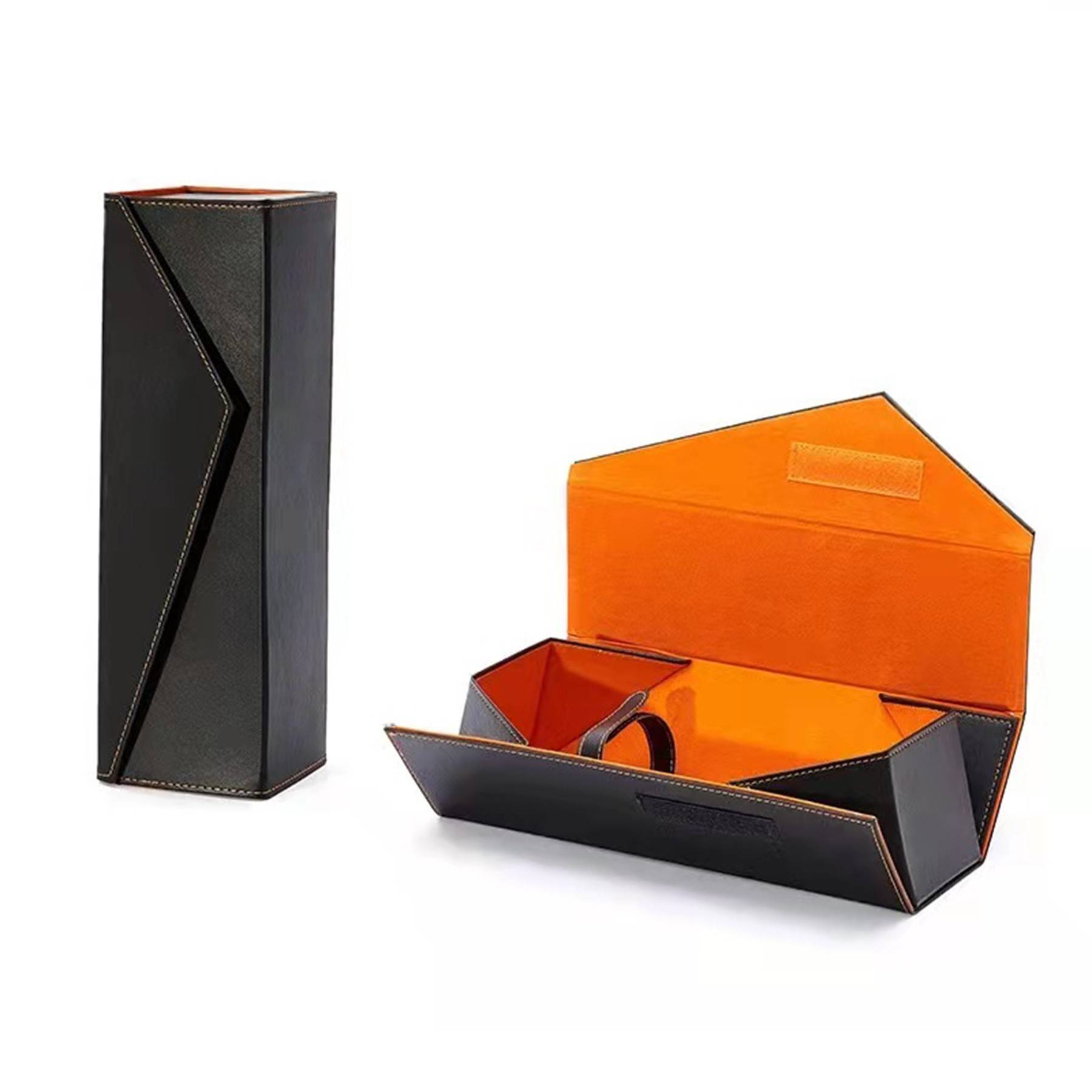 PU Collapsible Single Wine Gift Box 2