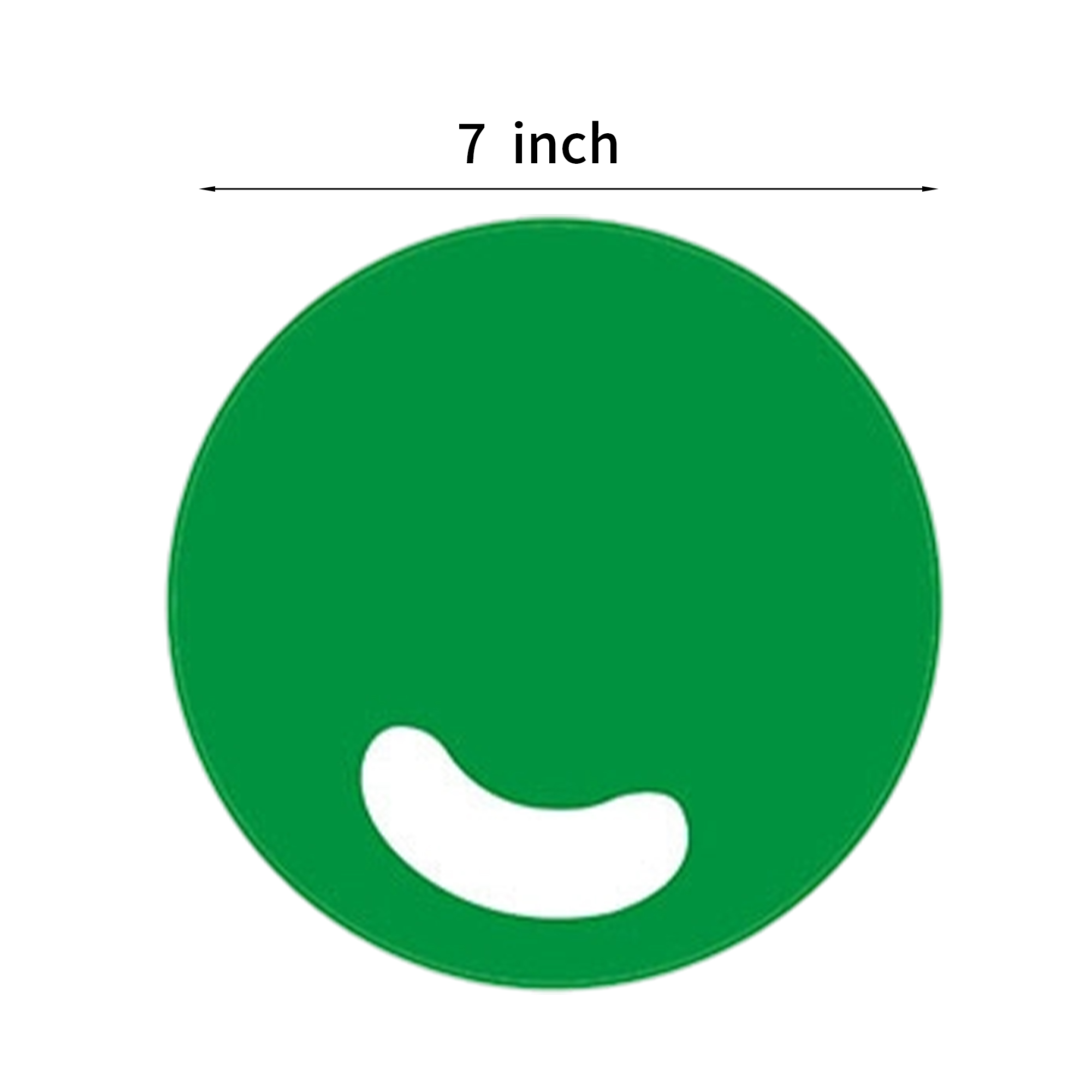 Plastic Round Hand Fan With Die Cut Handle 7" 10
