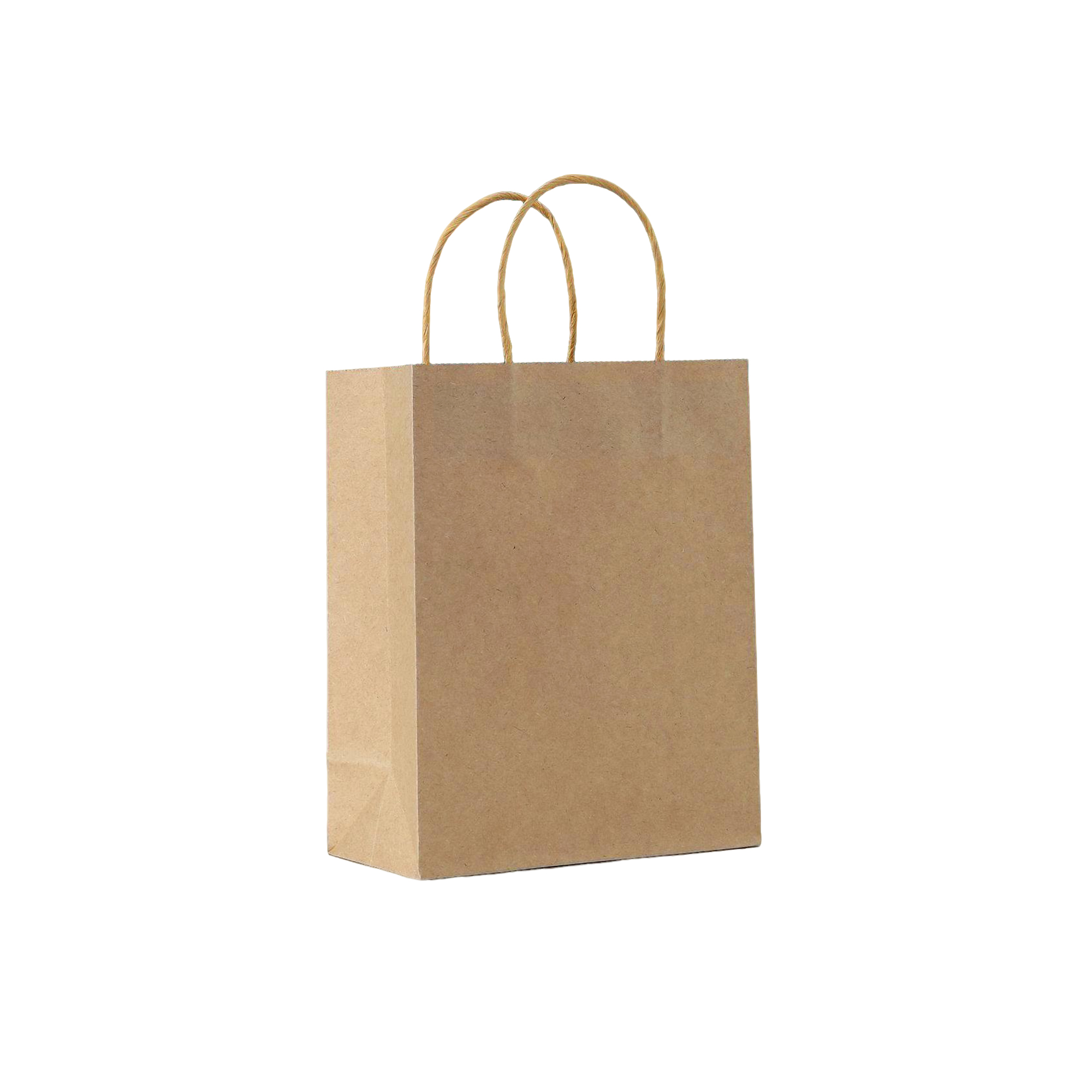 Recycled Kraft Paper Shopper Tote 8.3" By 4.4" By 10.7" 9