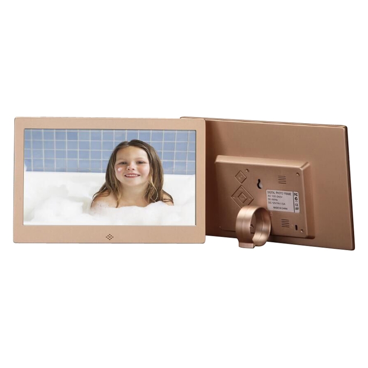 7" LCD Digital Photo Frame W/Brushed Metal Finish 6