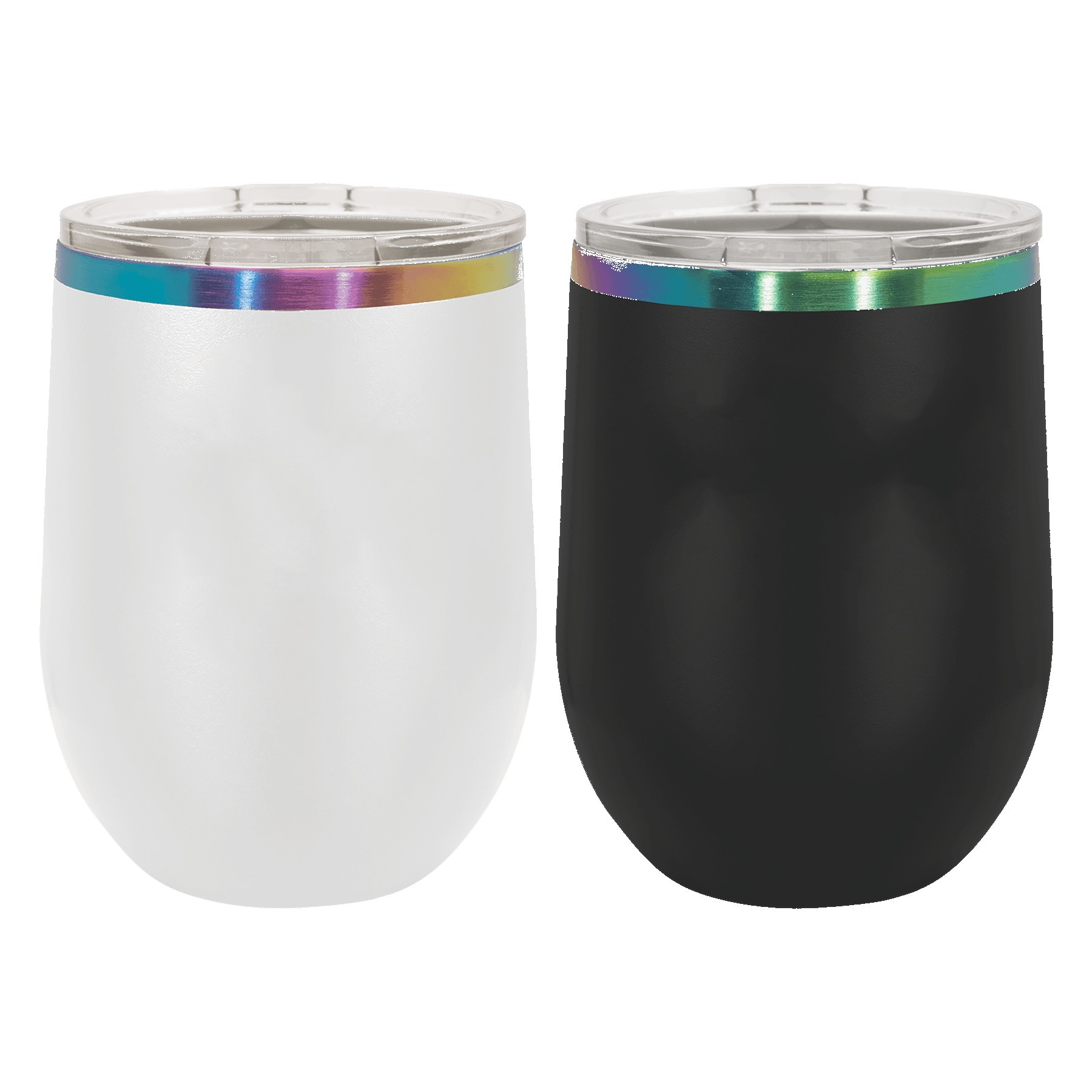 Polar Camel 12 Oz. ION-Plated Prism Stemless Wine Tumbler 11