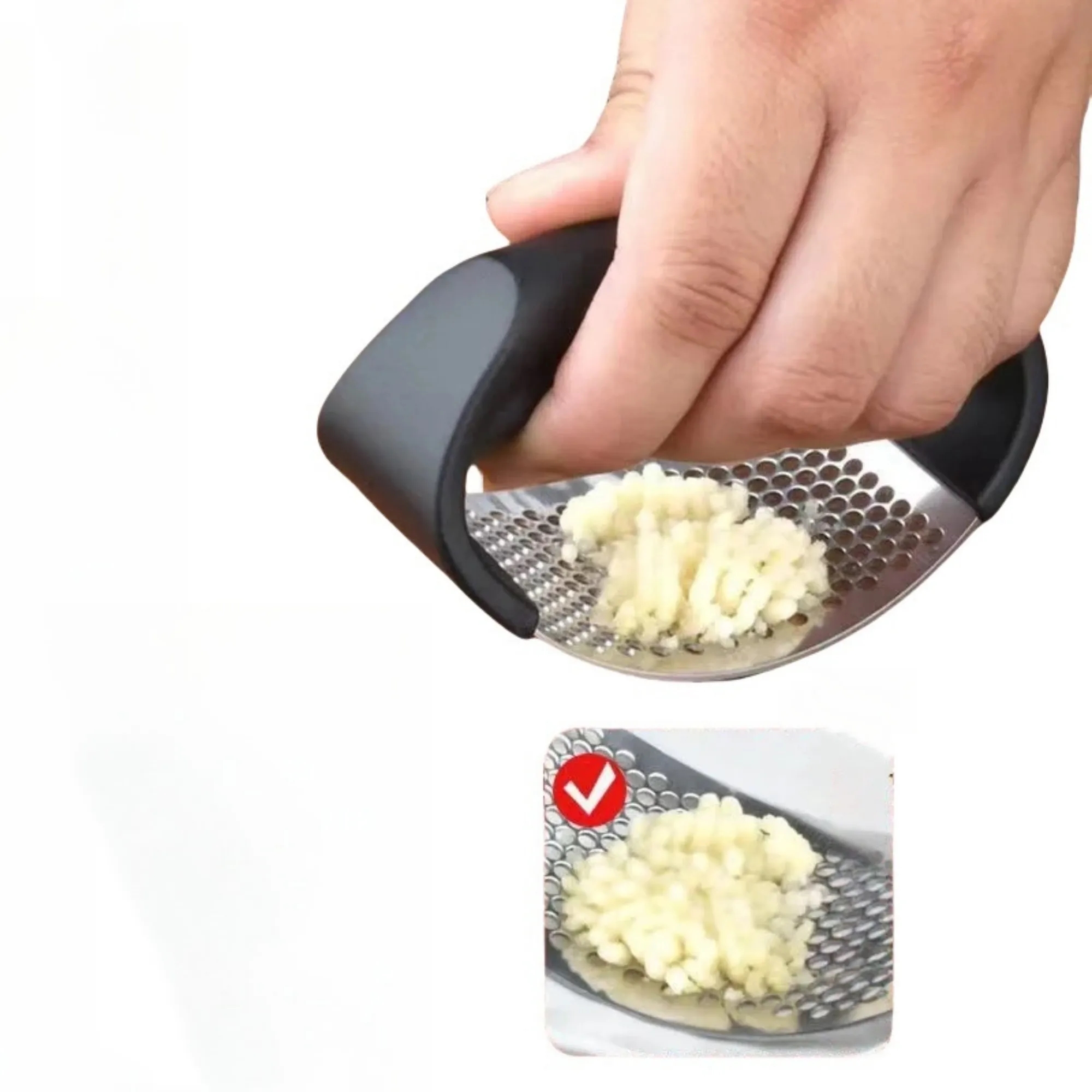 Stainless Steel Rocking Garlic Press 5