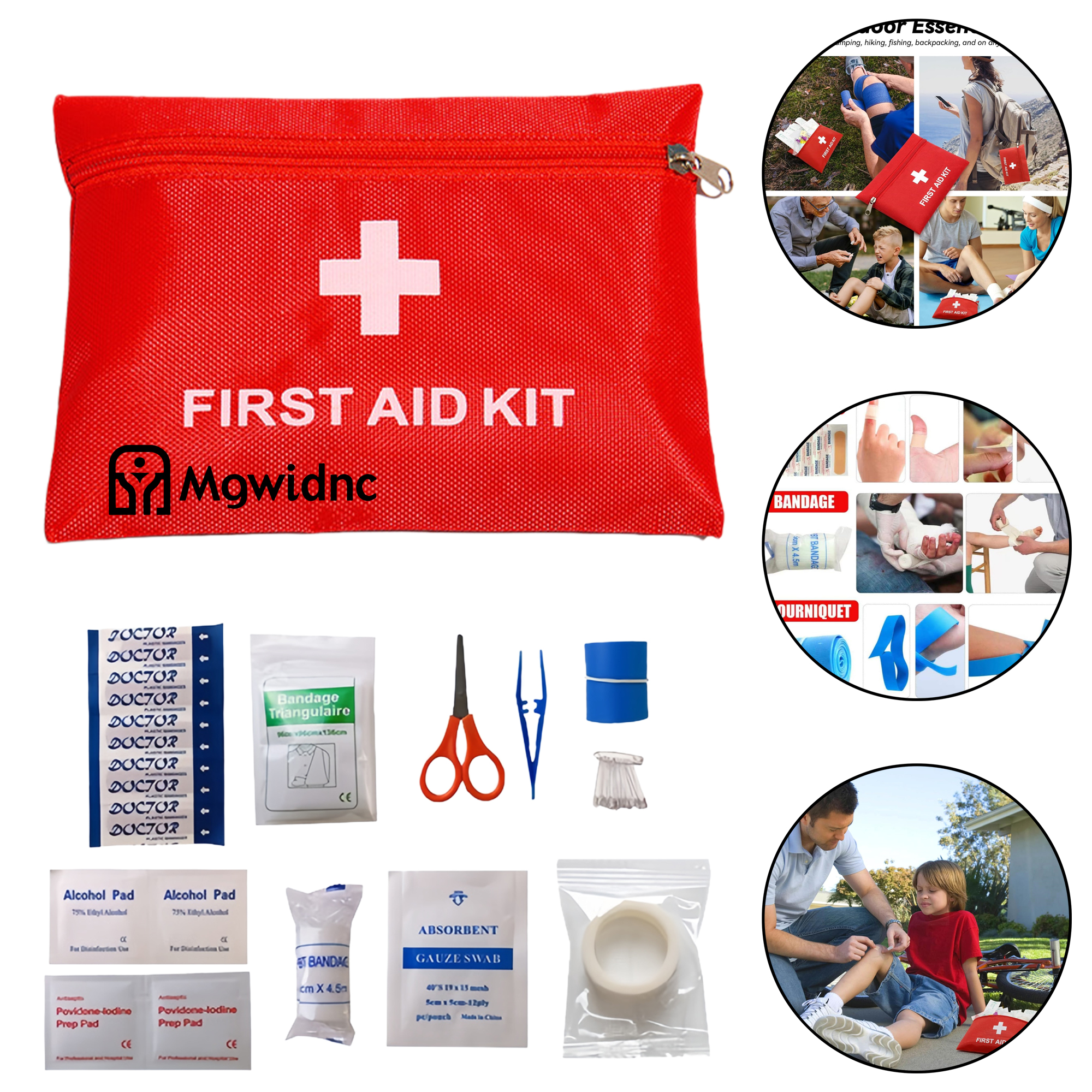 12-Piece First Aid Kit for Home