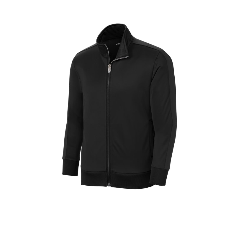Sport-Tek Youth Tricot Sleeve Stripe Track Jacket. 23