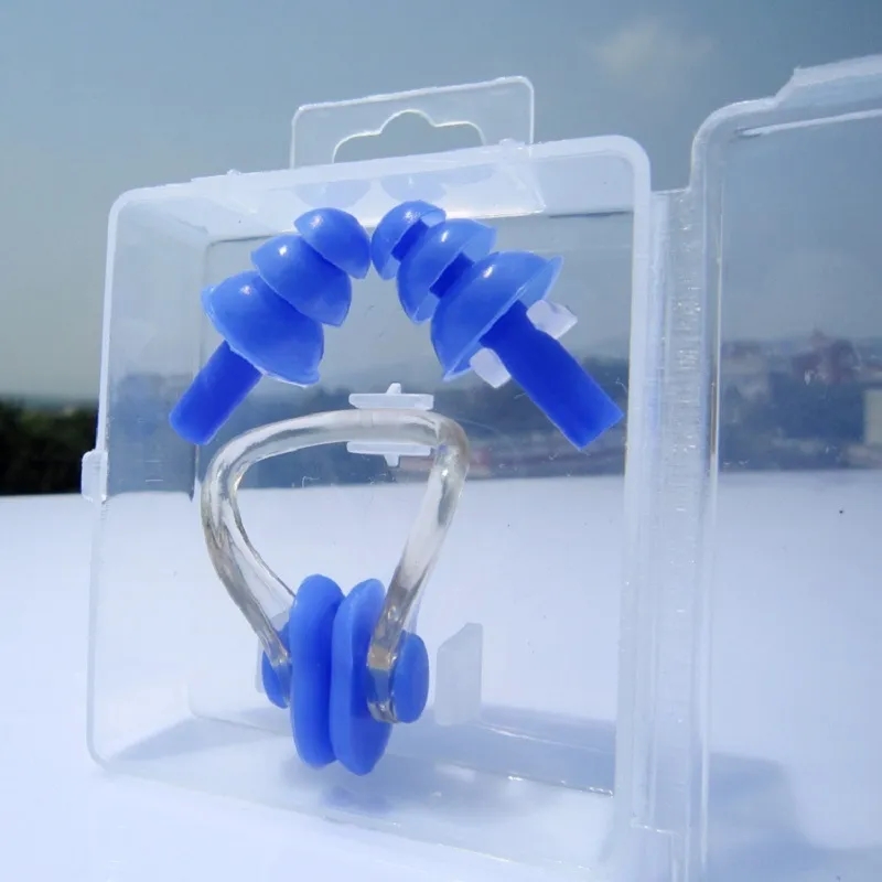 Silicone Swimming Earplugs and Nose Clip Set 9