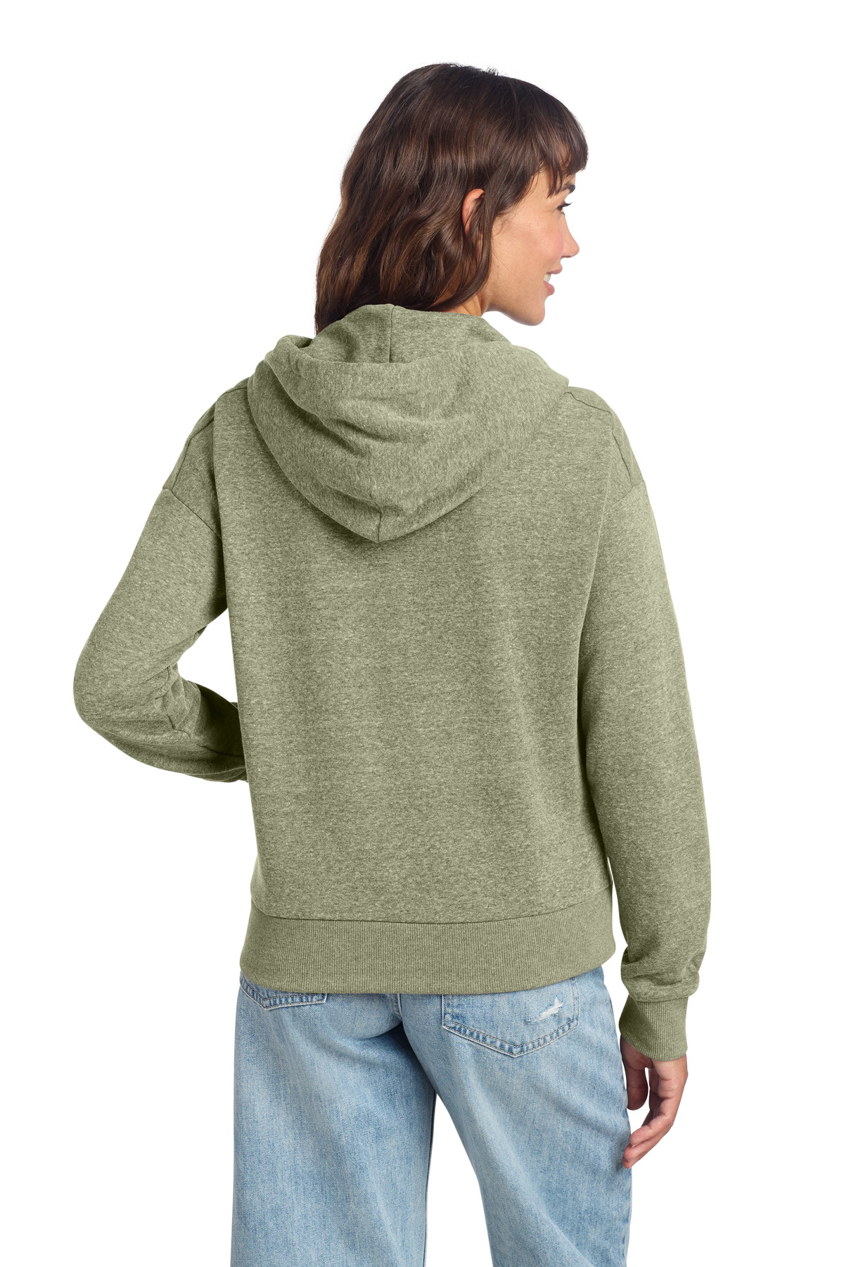 District Women's Perfect Tri Fleece 1/2-Zip Pullover DT1311 12
