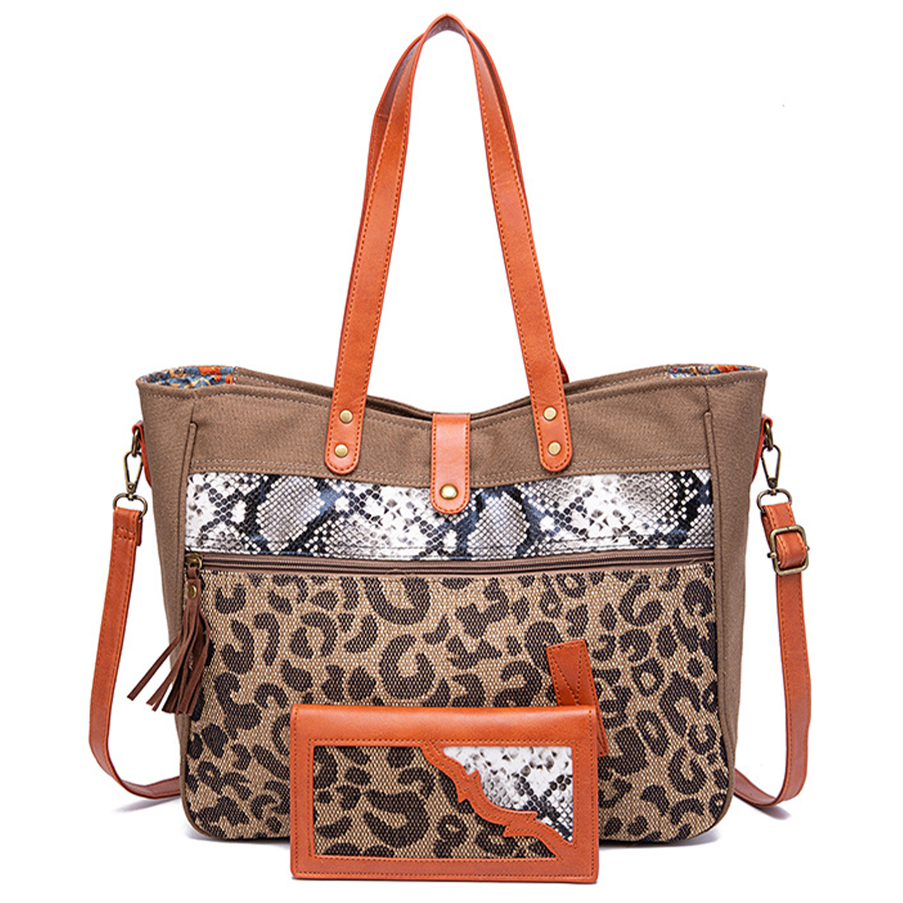 Canvas Cotton and linen hand-to-shoulder computer bag 2