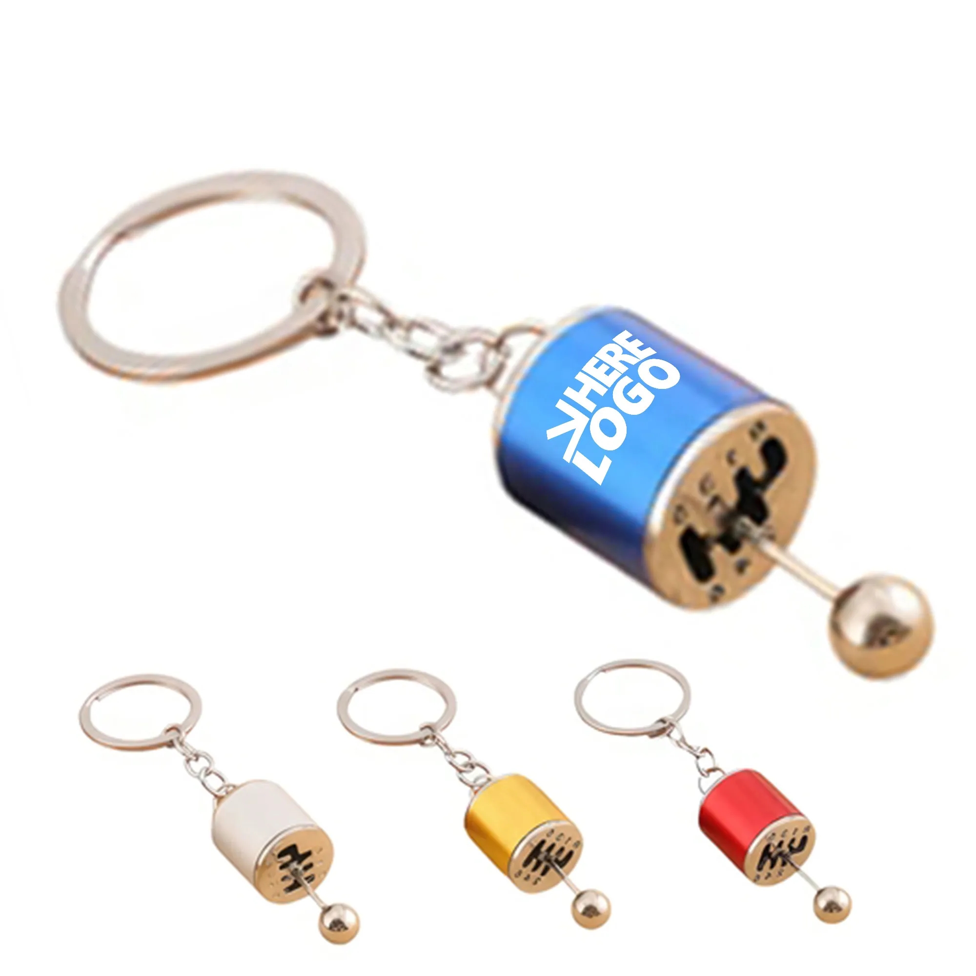 MOQ 20 Mini Car Gearshift Knob Shape Keychain