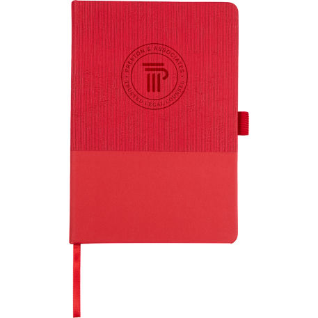 5.5" x 8.5" FSC® Recycled Ribbed Bound Journal 124