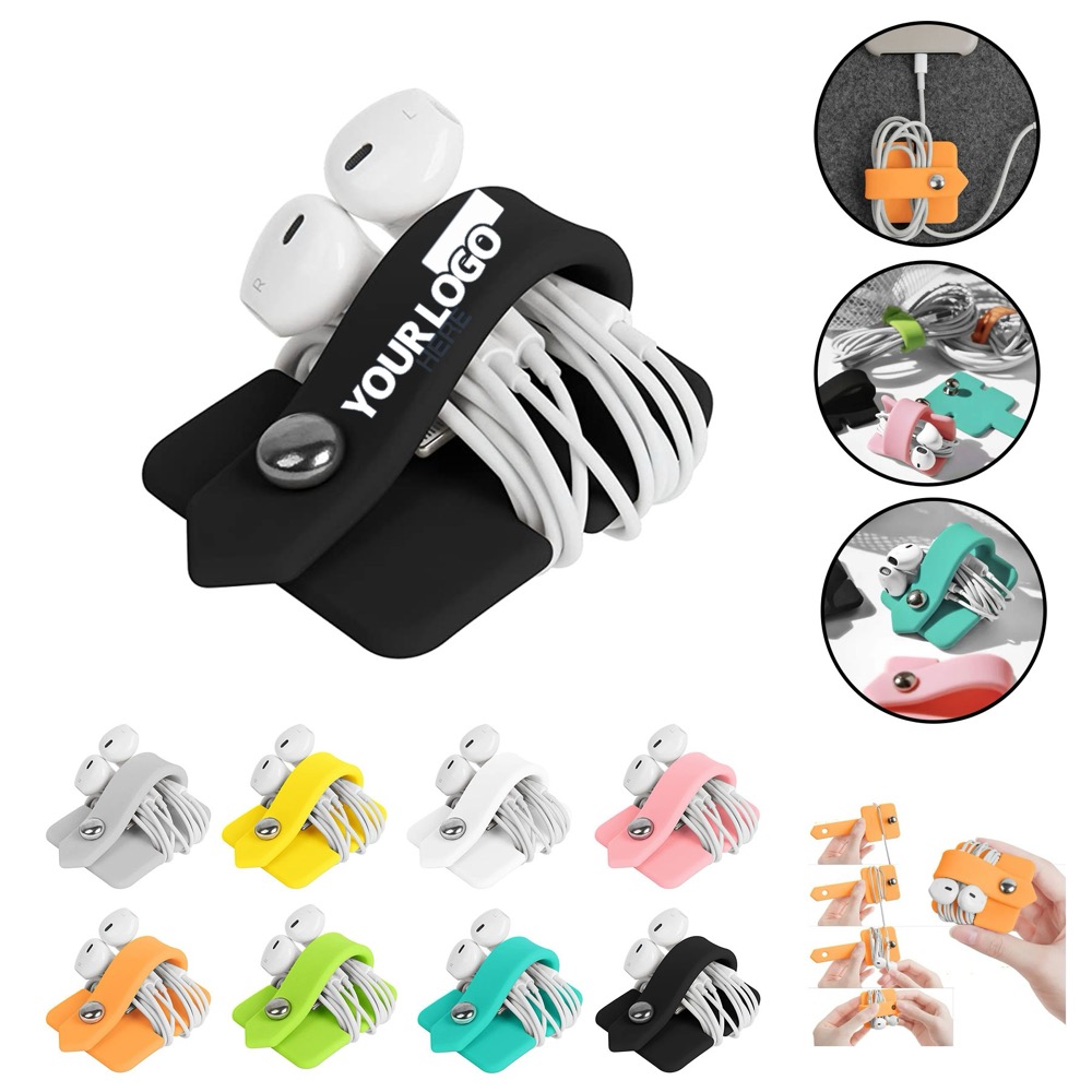 Compact And Classic Silicone Earphone Organizer 1