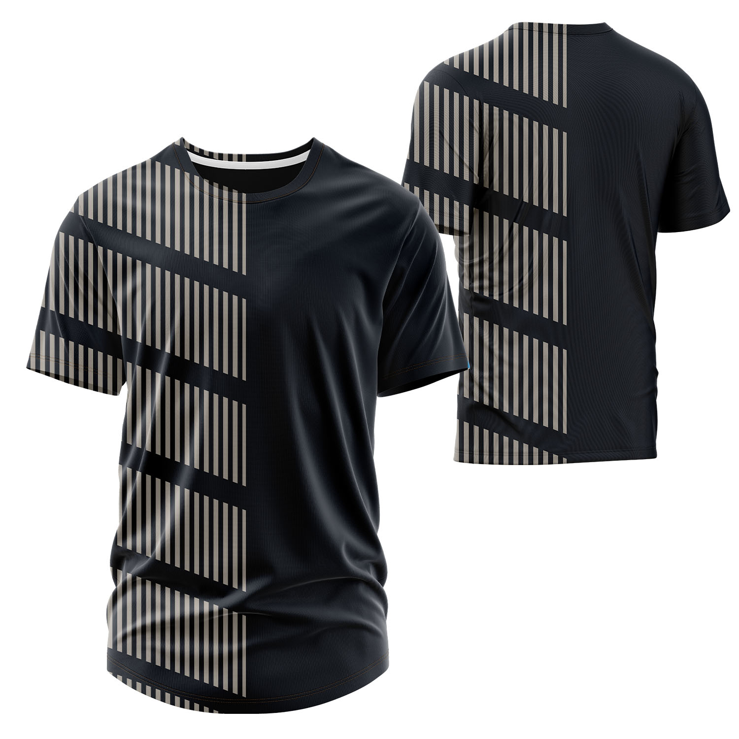 Unisex 125 GSM Woven Roving Performance Sublimation Short Sleeve T-shirt 2