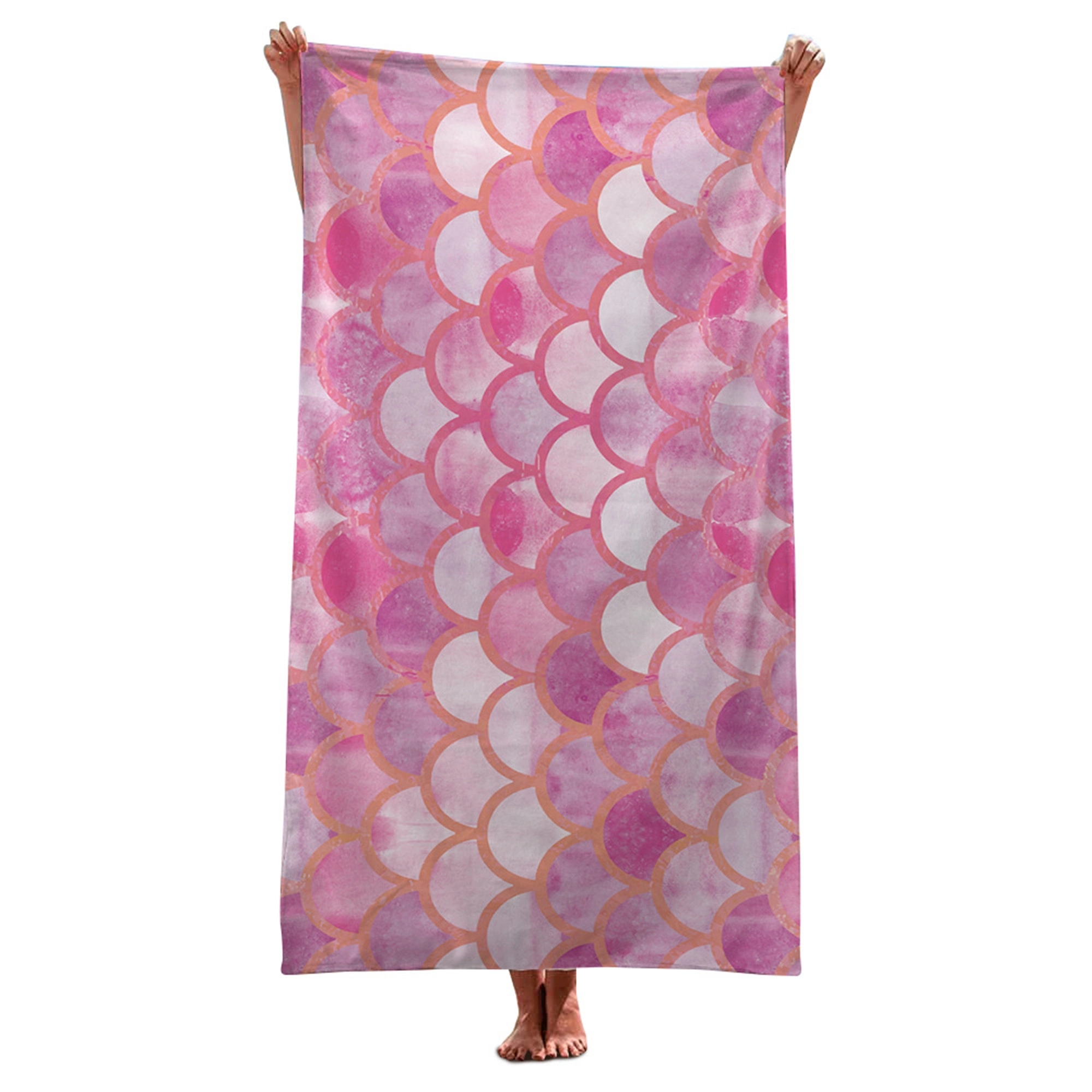 30" x 59" Full Color Microfiber Terry Beach Towel