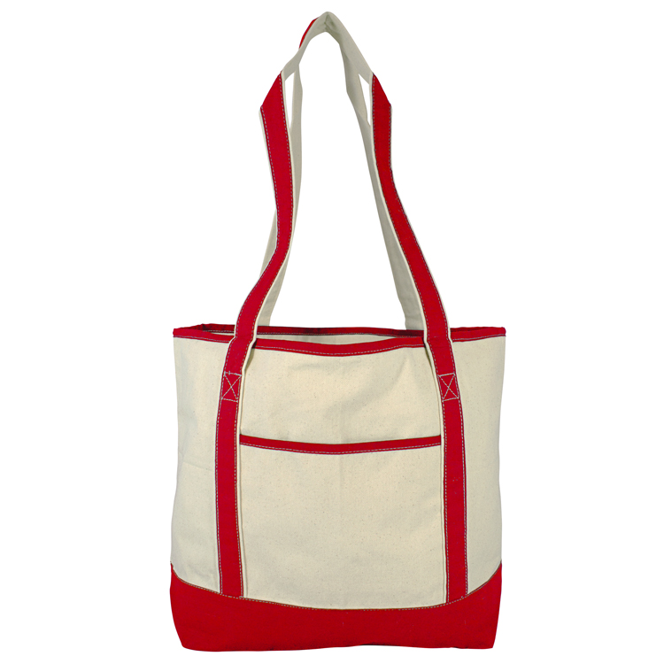 Colorful Cotton Boat Tote, custom tote bag with logo imprint 2